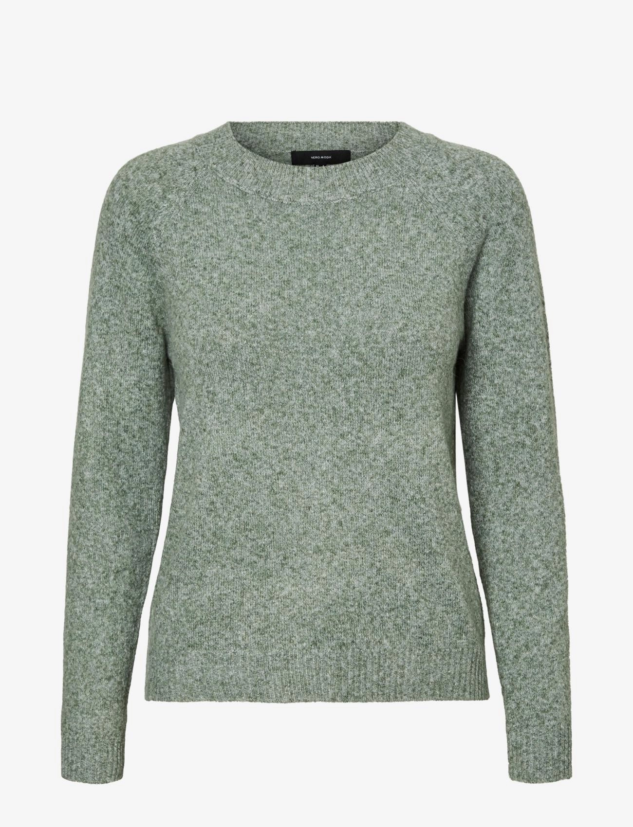 Vero Moda VMDOFFY LS O-NECK BLOUSE GA NOOS - Striktrøjer - LAUREL WREATH / green