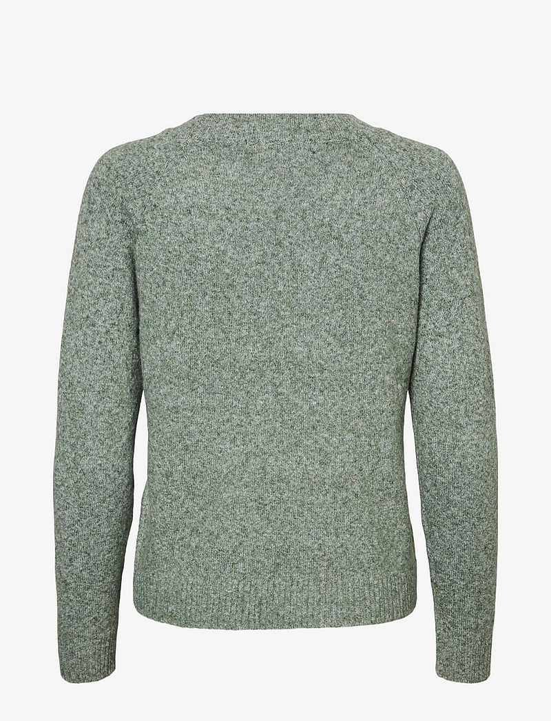 Vero Moda - VMDOFFY LS O-NECK BLOUSE GA NOOS - stickade tröjor - laurel wreath - 2