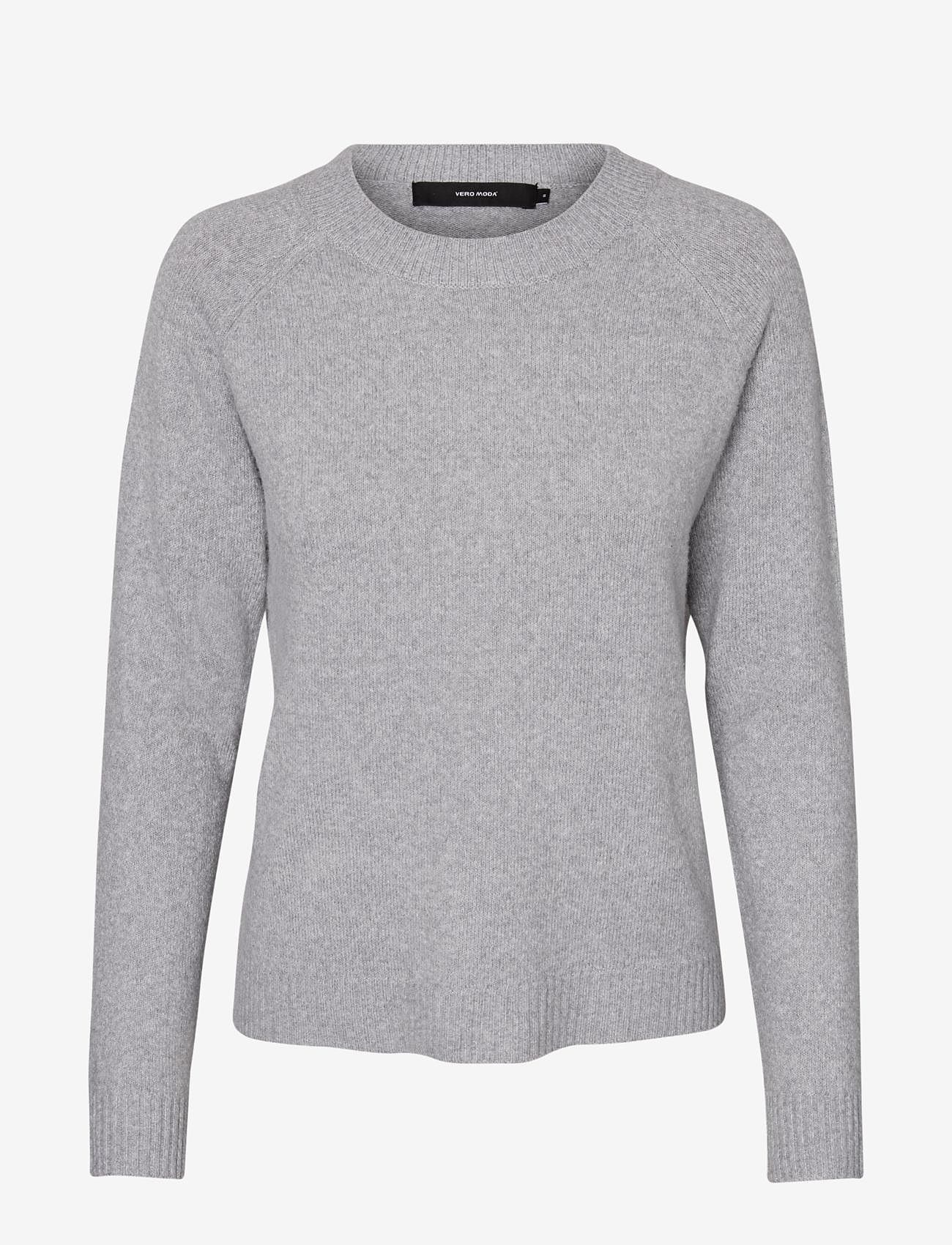 Vero Moda - VMDOFFY LS O-NECK BLOUSE GA NOOS - sviitrid - light grey melange - 1