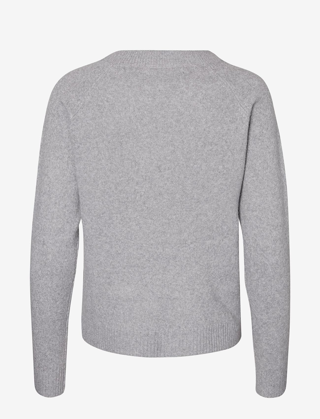 Vero Moda - VMDOFFY LS O-NECK BLOUSE GA NOOS - sweaters - light grey melange - 1
