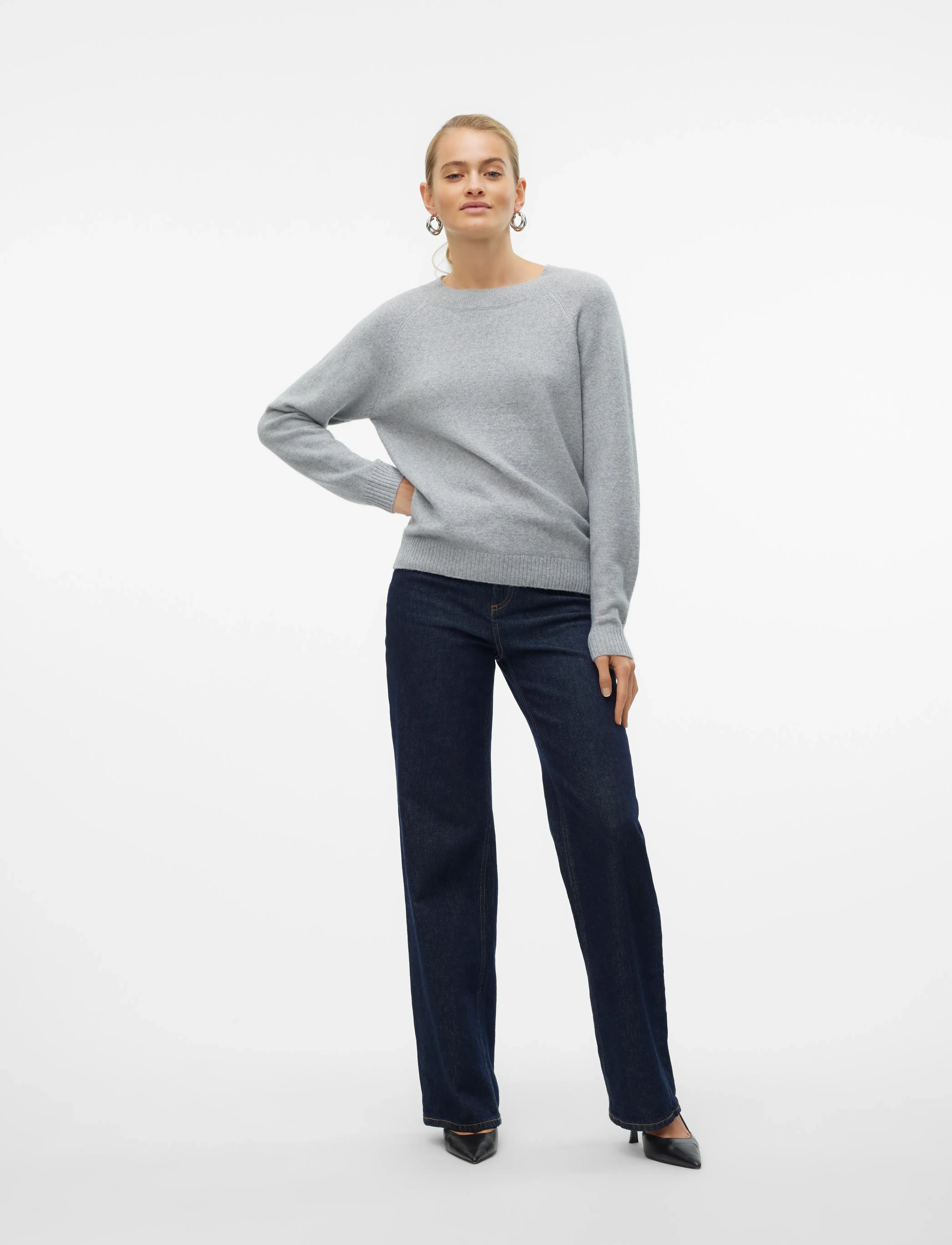VERO MODA Vmdoffy Ls O-Neck Blouse Ga Noos stickade tröjor dam – bild 5
