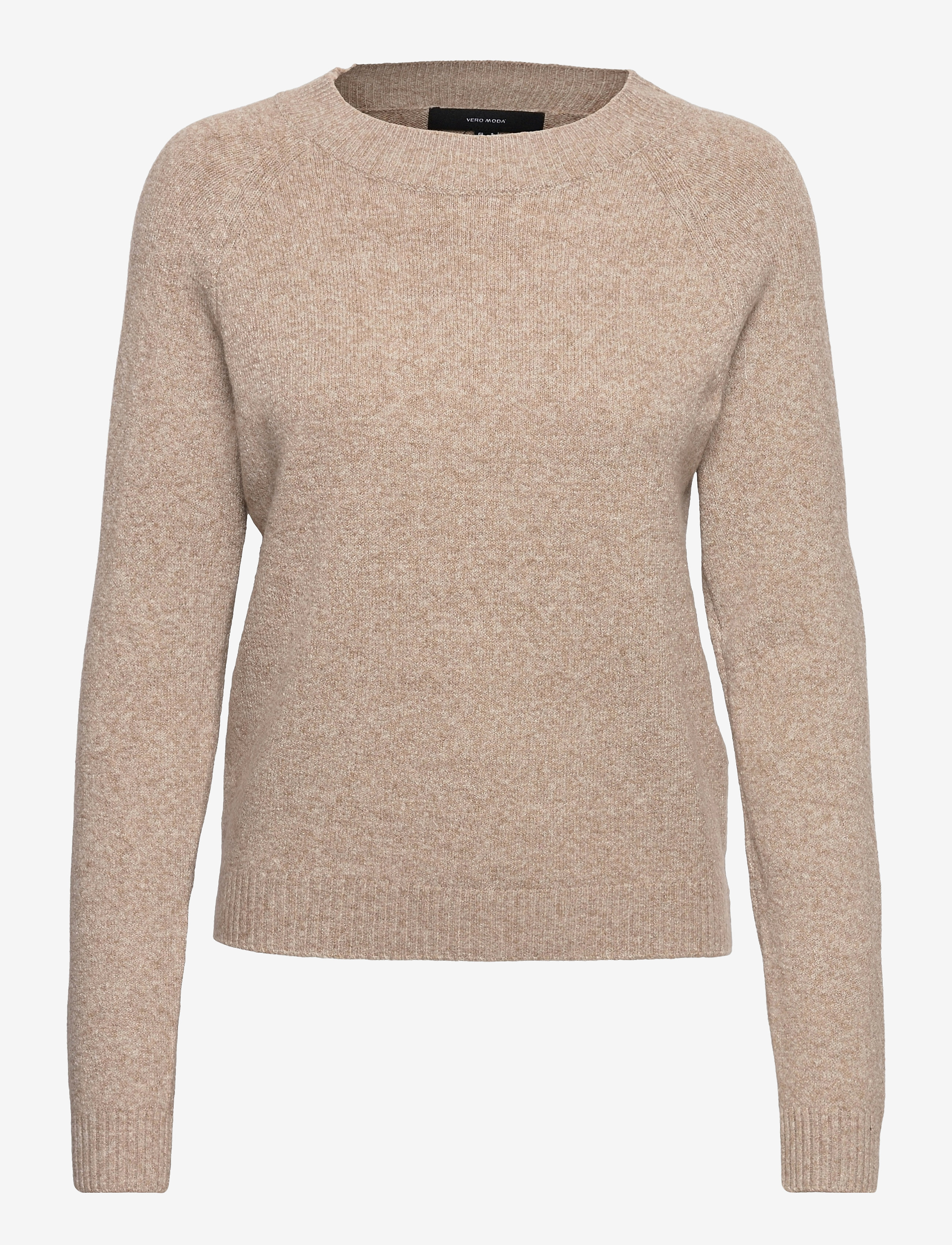 VMDOFFY LS O-NECK BLOUSE GA NOOS - SEPIA TINT