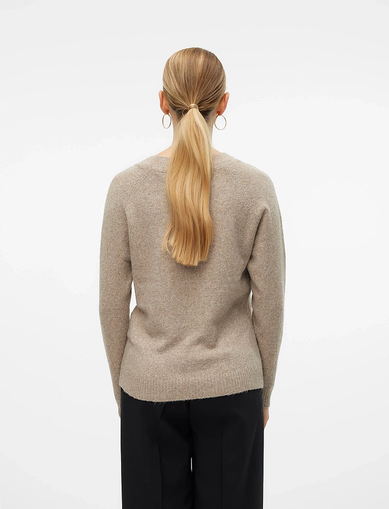Vero Moda - VMDOFFY LS O-NECK BLOUSE GA NOOS - sviitrid - sepia tint - 3