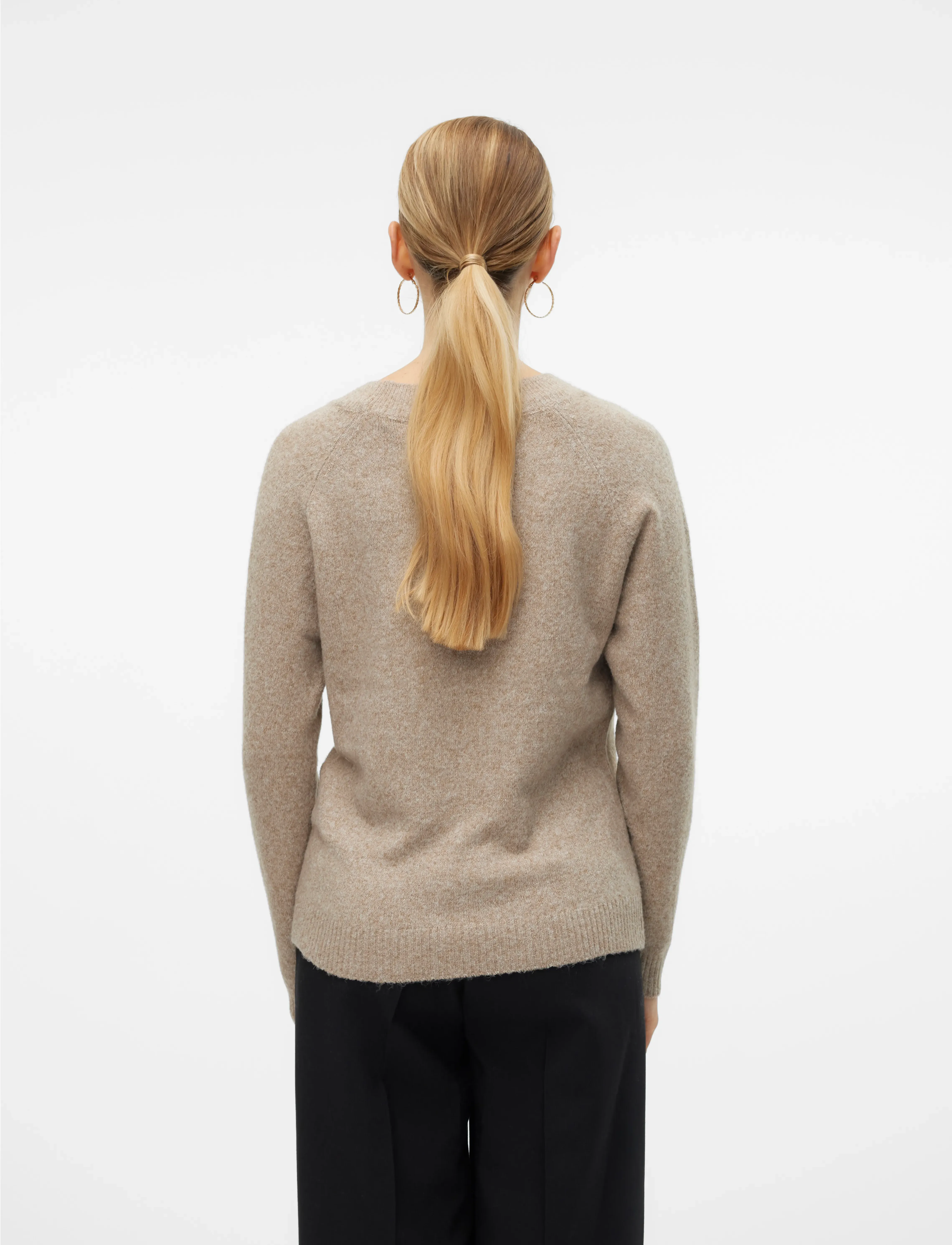 Vero Moda - VMDOFFY LS O-NECK BLOUSE GA NOOS - jumpers - sepia tint - 3