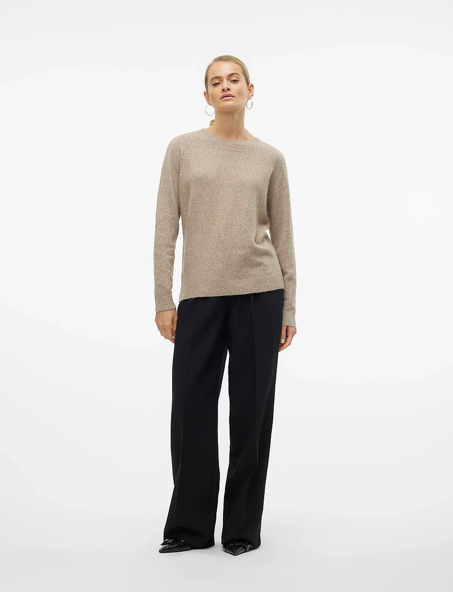 Vero Moda - VMDOFFY LS O-NECK BLOUSE GA NOOS - pullover - sepia tint - 4