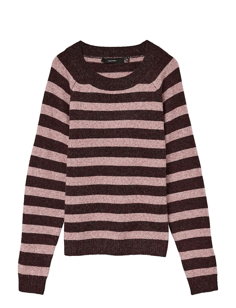 Vero Moda - VMDOFFY LS O-NECK BLOUSE GA NOOS - pullover - winetasting - 1