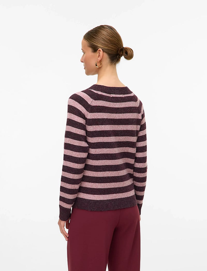 Vero Moda - VMDOFFY LS O-NECK BLOUSE GA NOOS - pullover - winetasting - 2