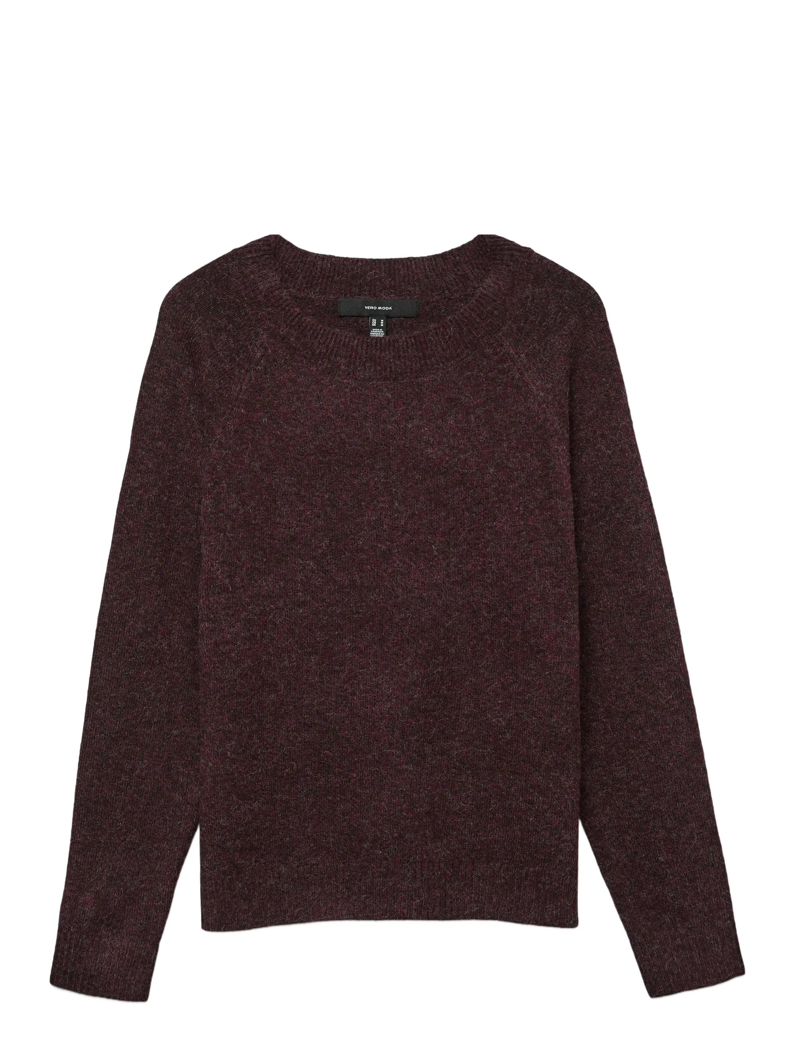 Vero Moda VMDOFFY LS O-NECK BLOUSE GA NOOS - Trøjer - WINETASTING / purple