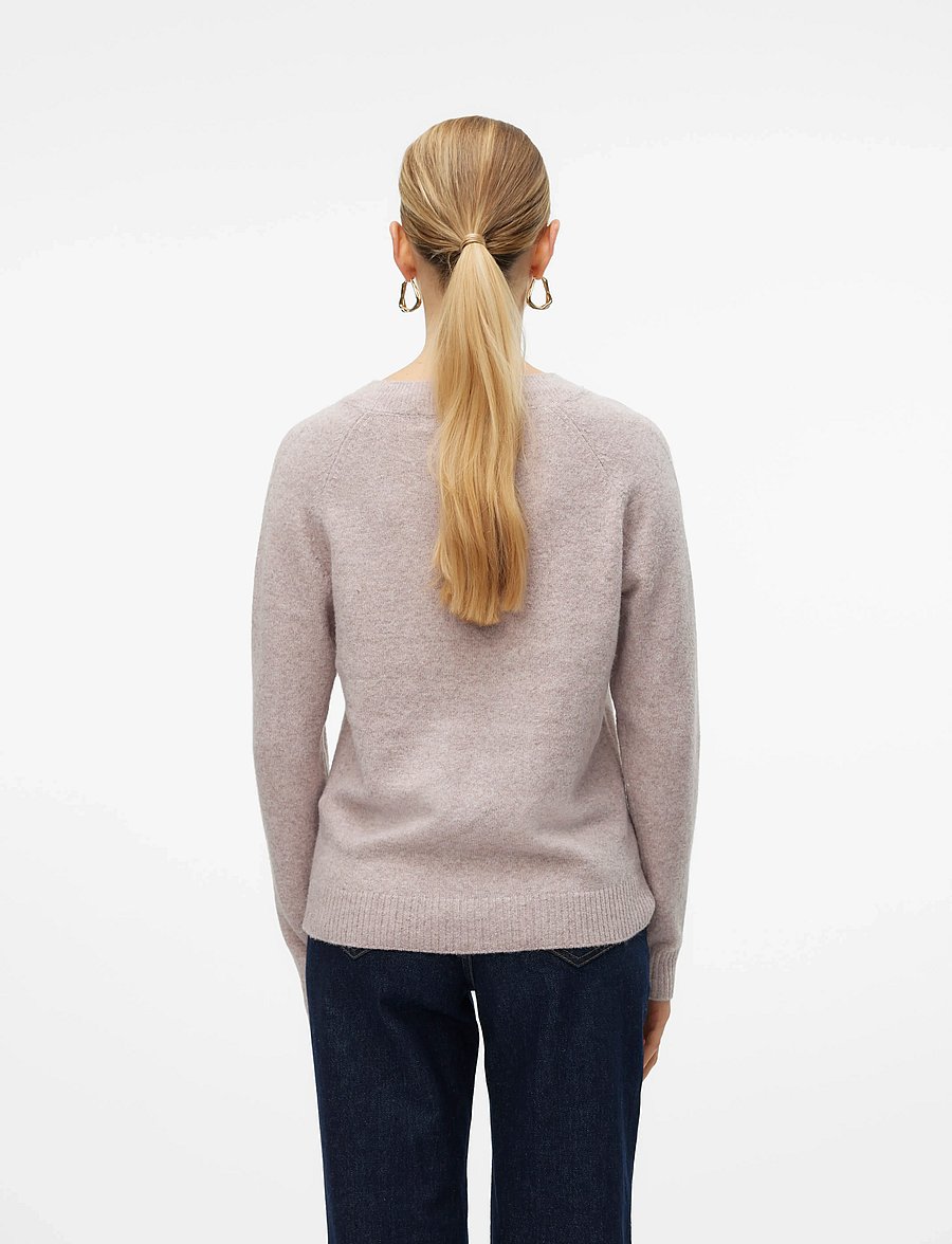 Vero Moda - VMDOFFY LS O-NECK BLOUSE GA NOOS - pullover - woodrose - 3