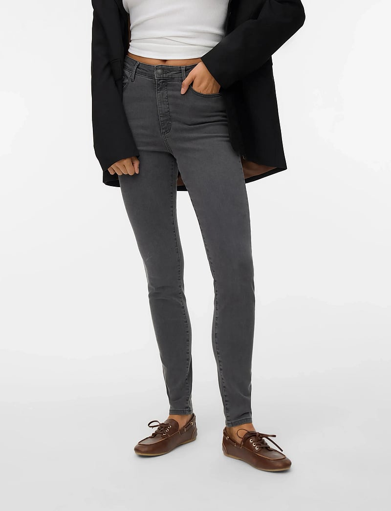 Vero Moda - VMSOPHIA HR SKINNY JEANS AM203 NOOS - pillifarkut - dark grey denim - 4