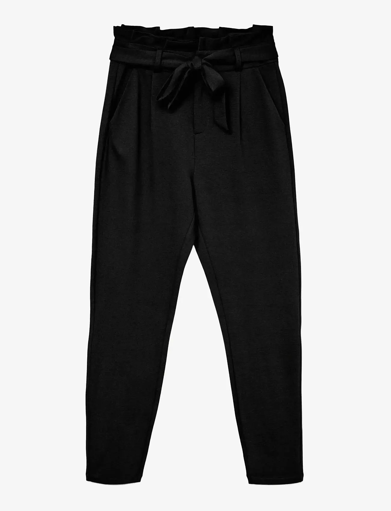 Vero Moda - VMEVA HW LOOSE PAPERBAG PANT NOOS - slim fit hosen - black - 1