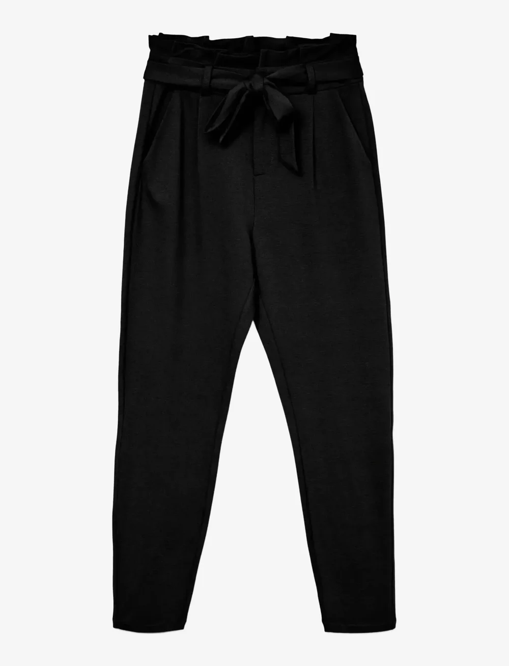 Vero Moda - VMEVA HW LOOSE PAPERBAG PANT NOOS - slim fit-byxor - black - 1