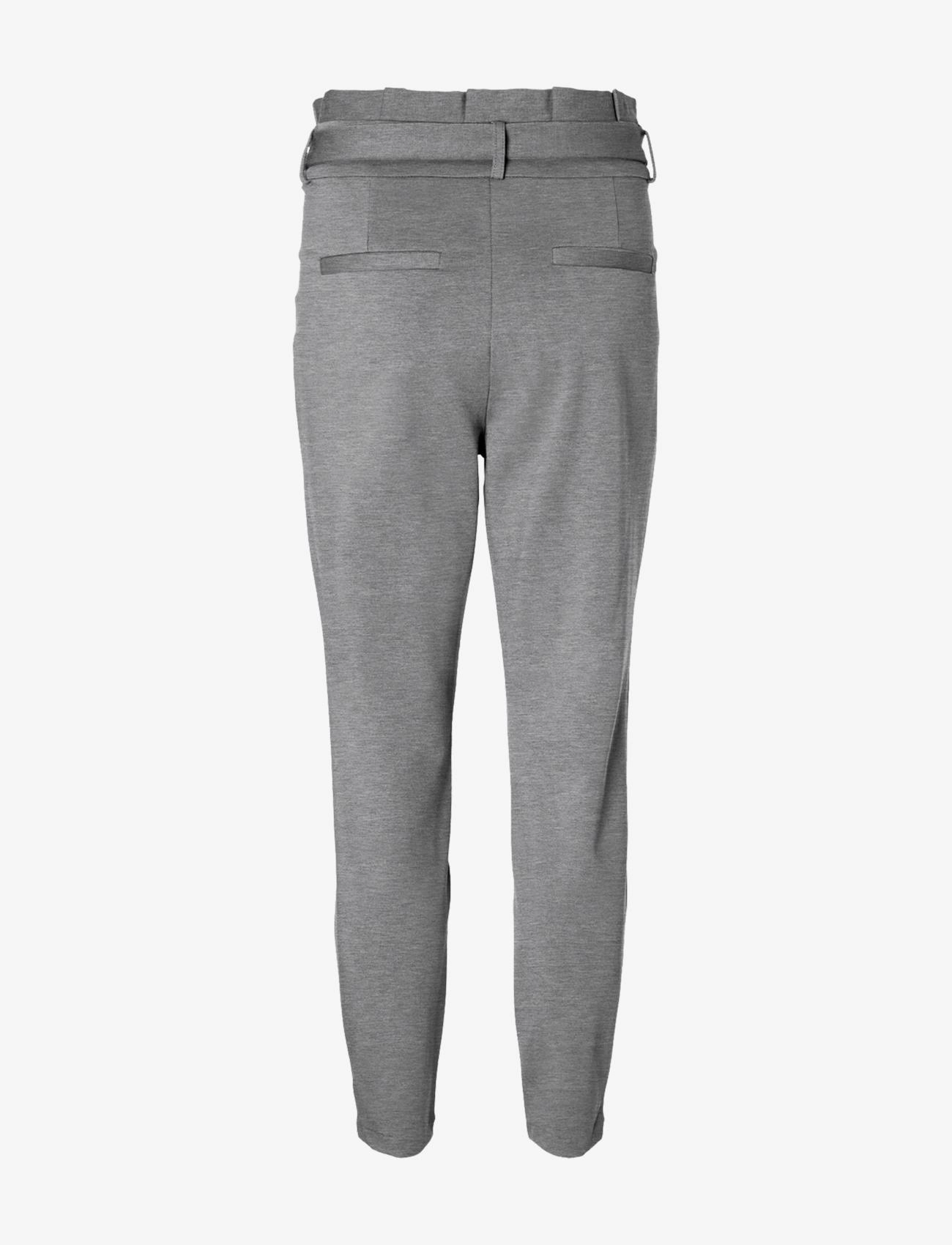 Vero Moda - VMEVA HW LOOSE PAPERBAG PANT NOOS - slim fit bukser - medium grey melange - 2