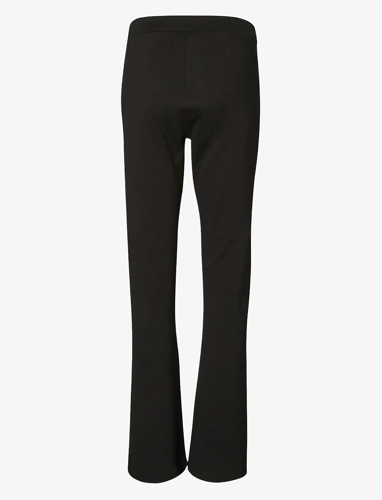 Vero Moda - VMKAMMA MW FLARED JERSEY PANT NOOS - utsvängda byxor - black - 2