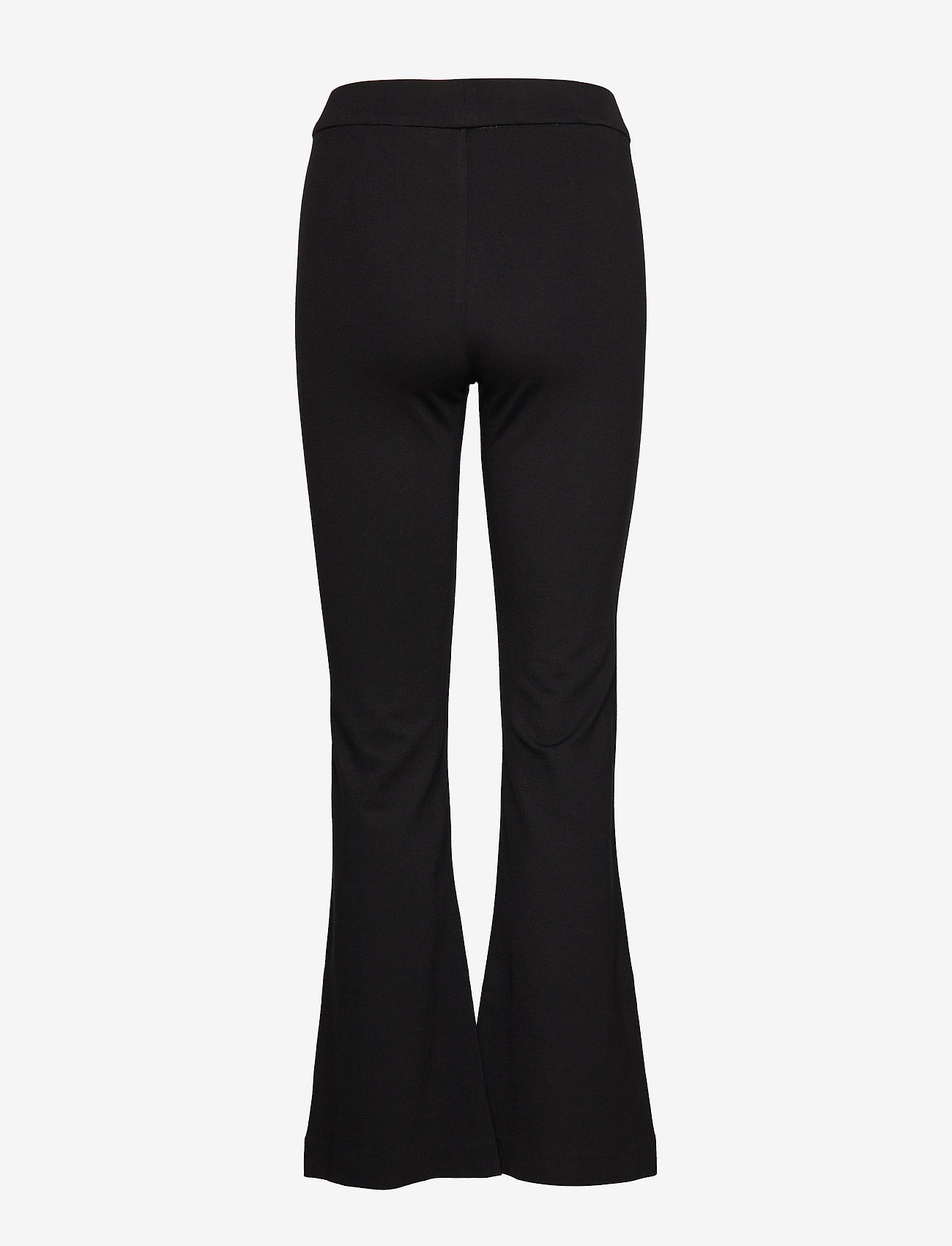 Vero Moda - VMKAMMA MW FLARED JERSEY PANT NOOS - utsvängda byxor - black - 3