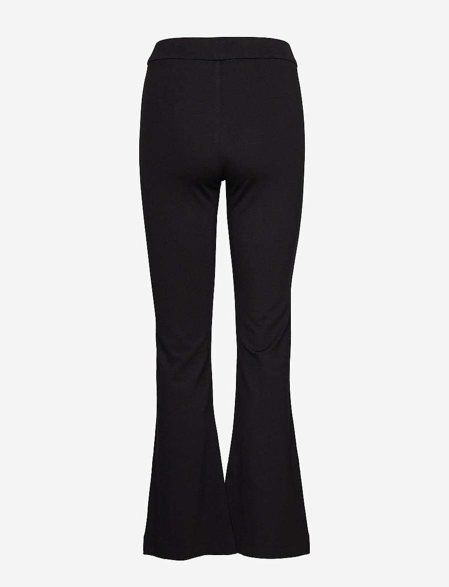 Vero Moda - VMKAMMA MW FLARED JERSEY PANT NOOS - alt laiad püksid - black - 3