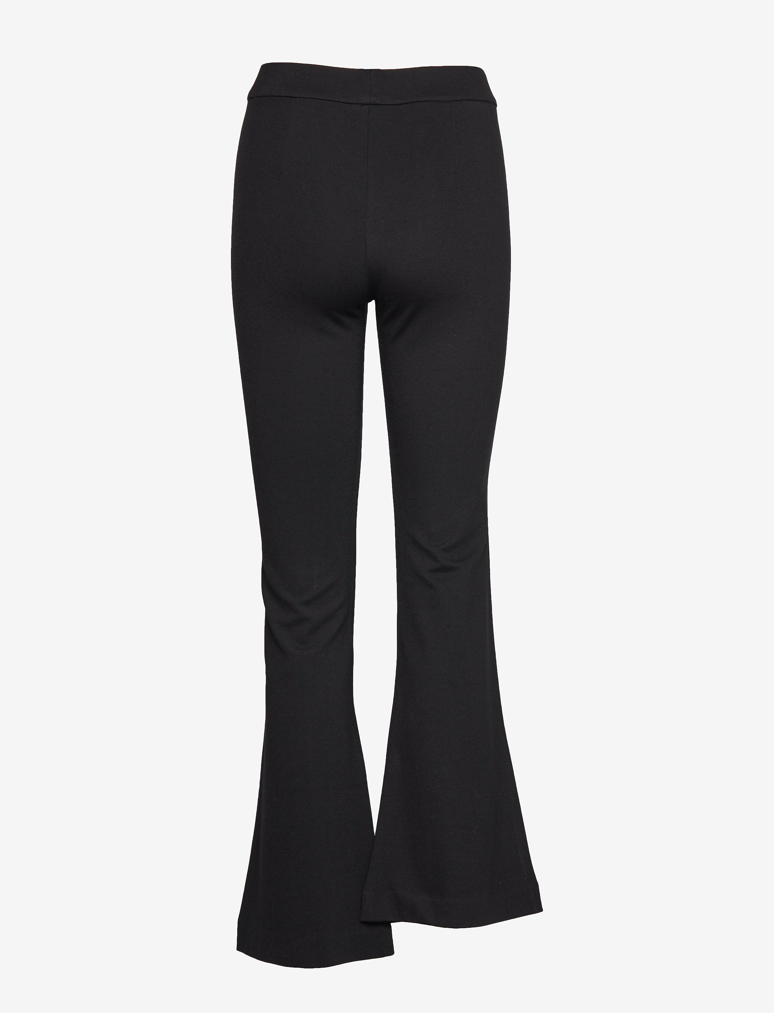 Vero Moda - VMKAMMA MW FLARED JERSEY PANT NOOS - schlaghose - black - 4