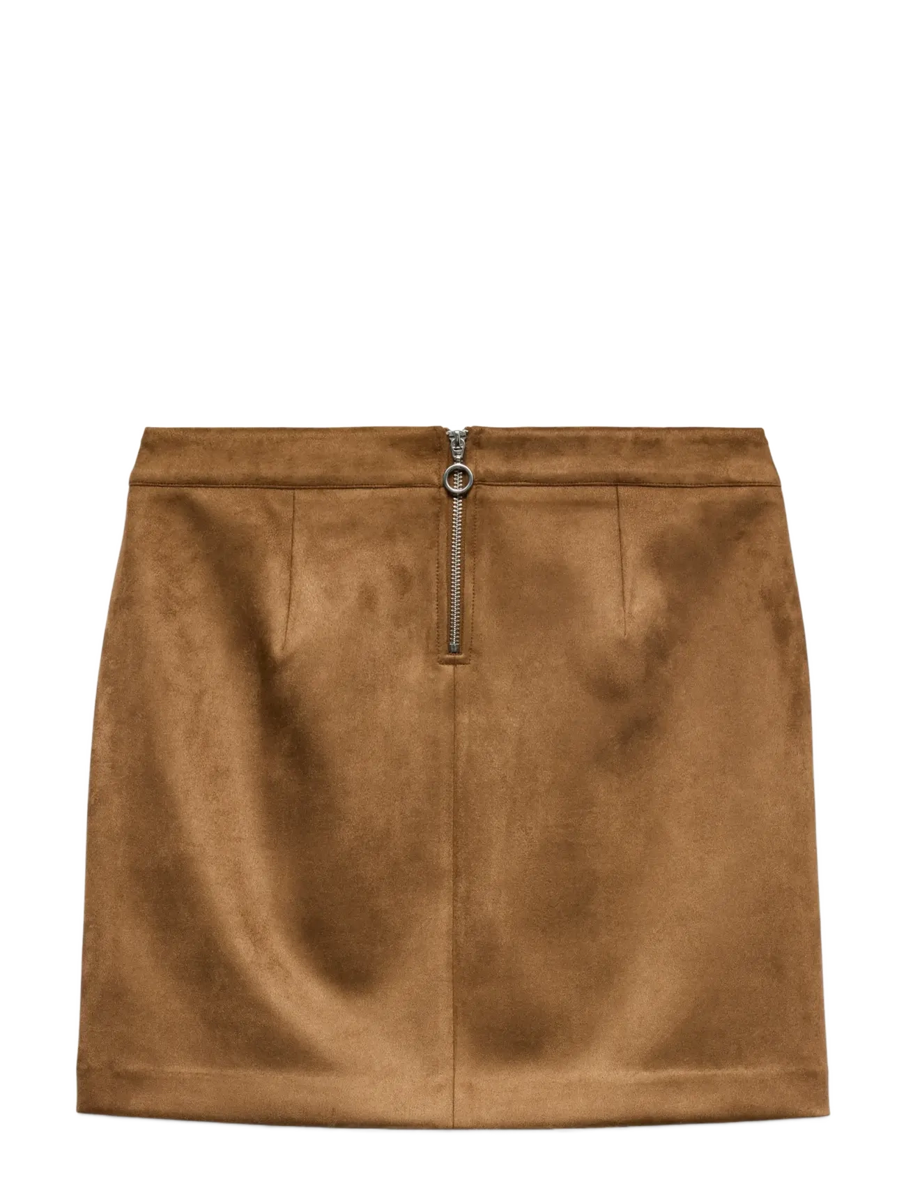 Vero Moda - VMDONNADINA FAUXSUEDE SHORT SKIRT NOOS - korte nederdele - cognac - 2