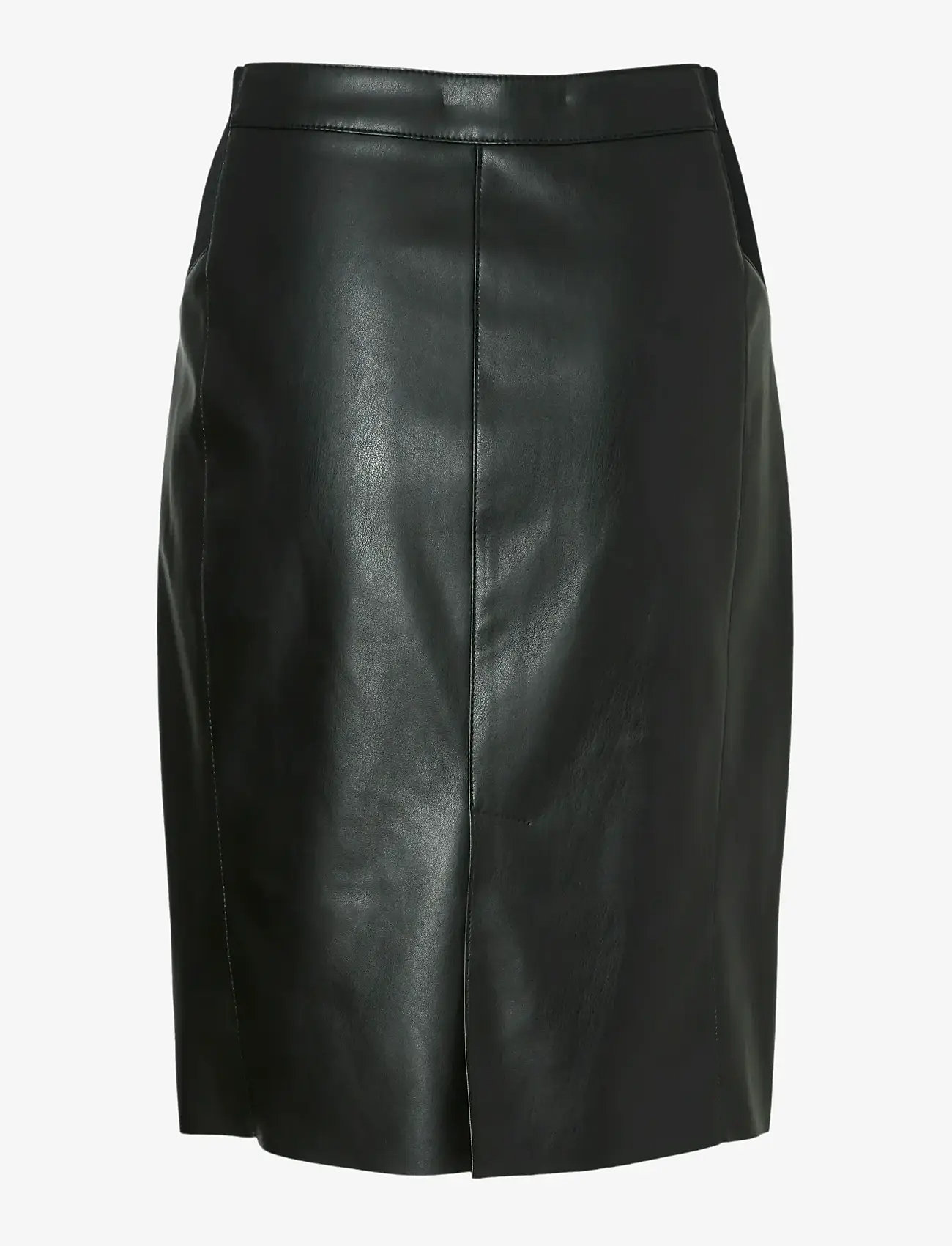 Vero Moda - VMBUTTERSIA HW COATED SKIRT NOOS - short skirts - black - 2