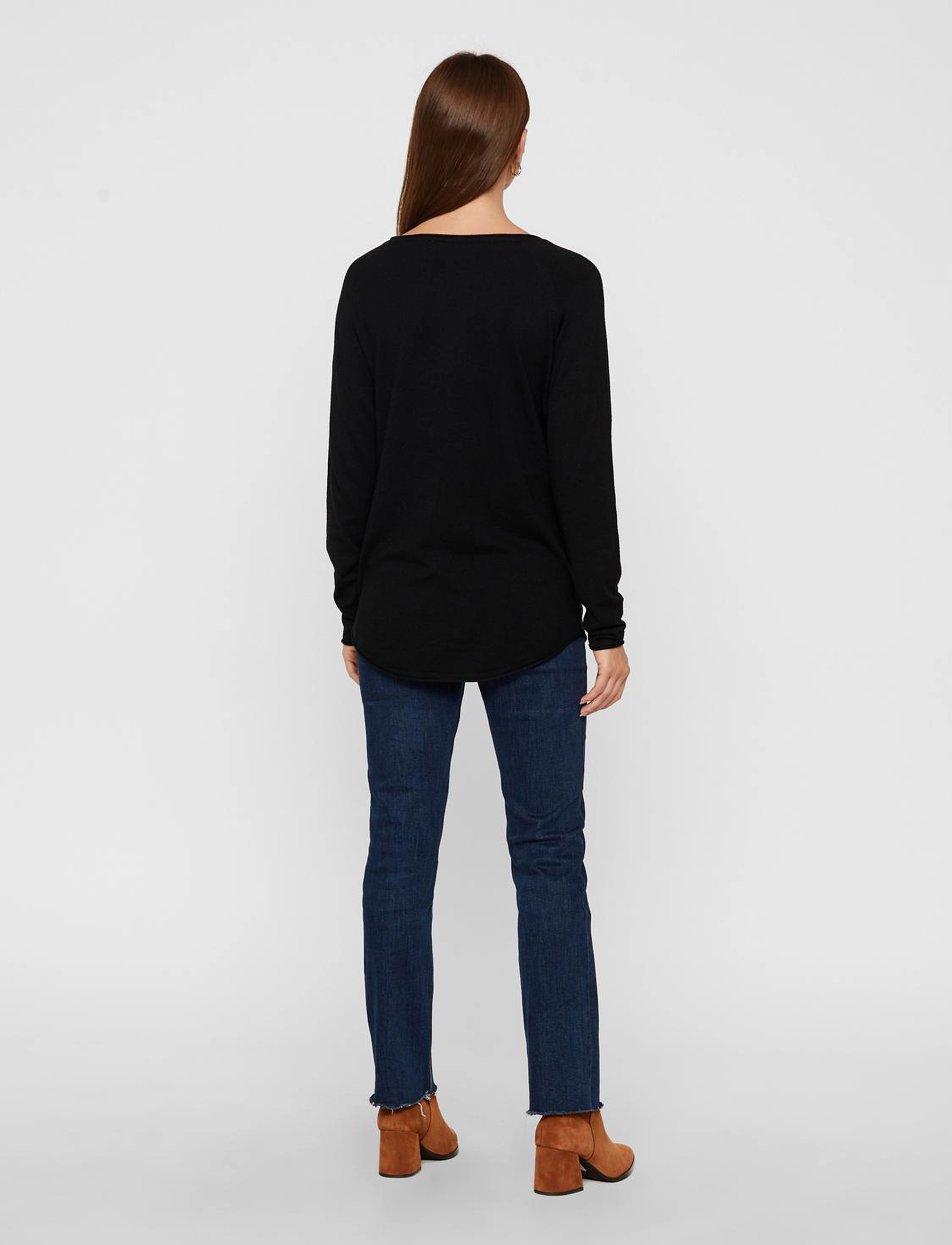 Vero Moda - VMNELLIE GLORY LS LONG BLOUSE - black - 3