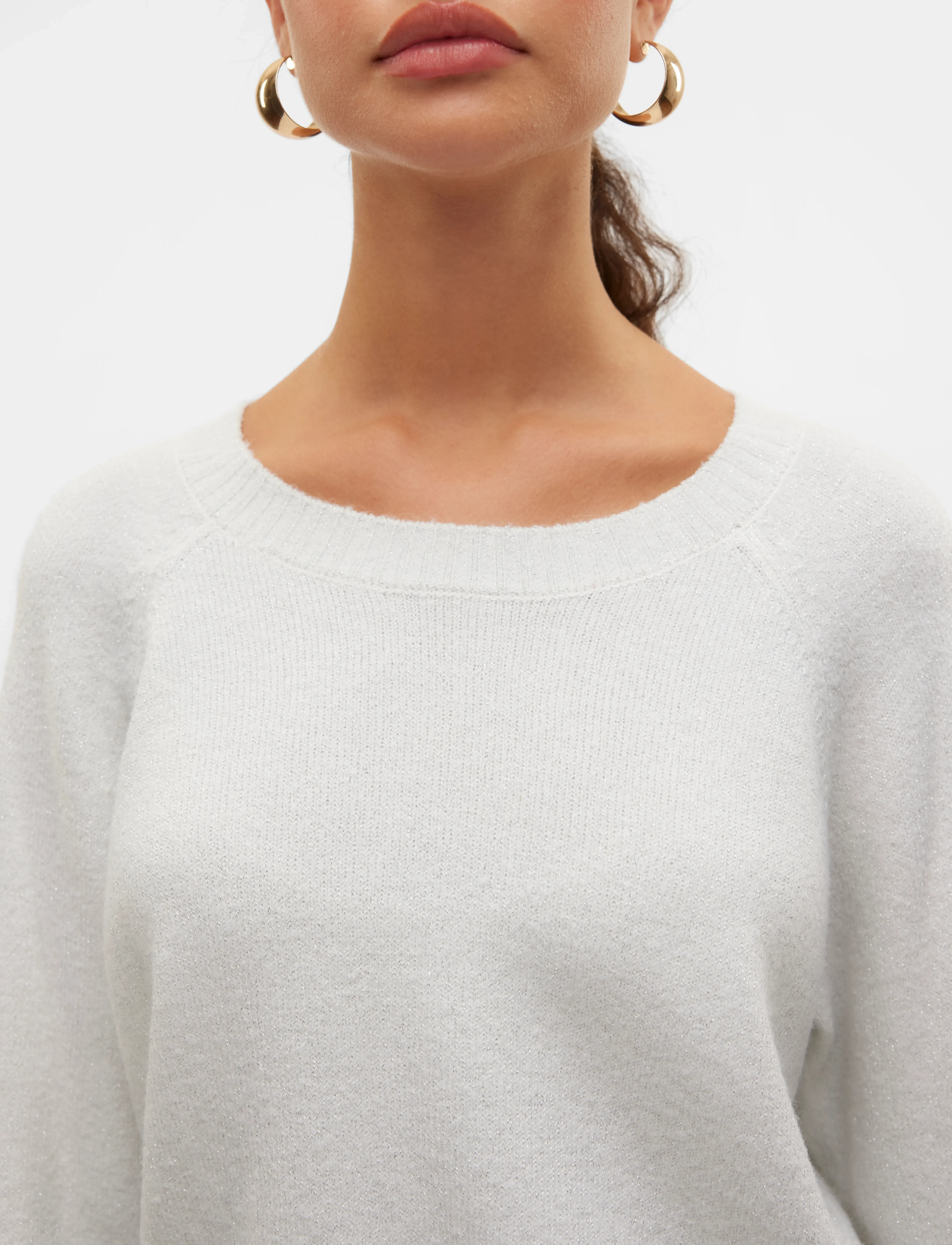 VERO MODA Vmdoffyshine Ls O-Neck Blouse Rep Noos stickade tröjor dam – bild 5