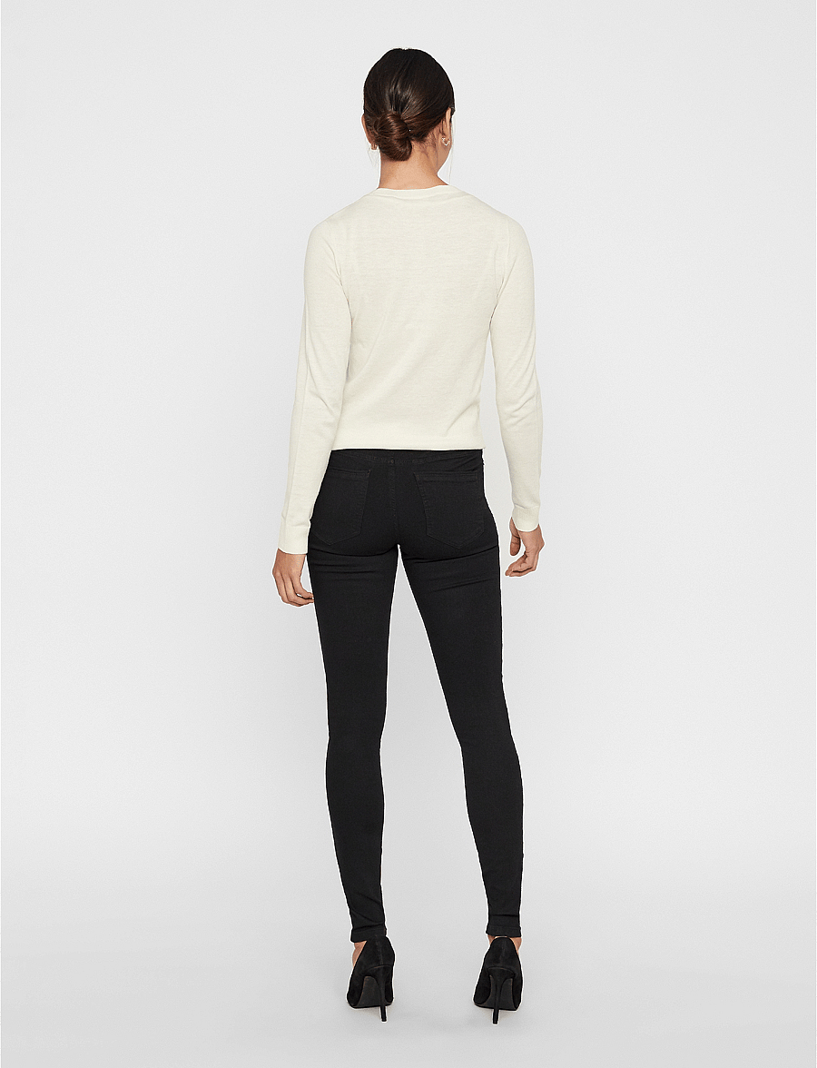 Vero Moda - VMTANYA MR S PIPING JEANS VI120 GA NOOS - skinny jeans - black - 3