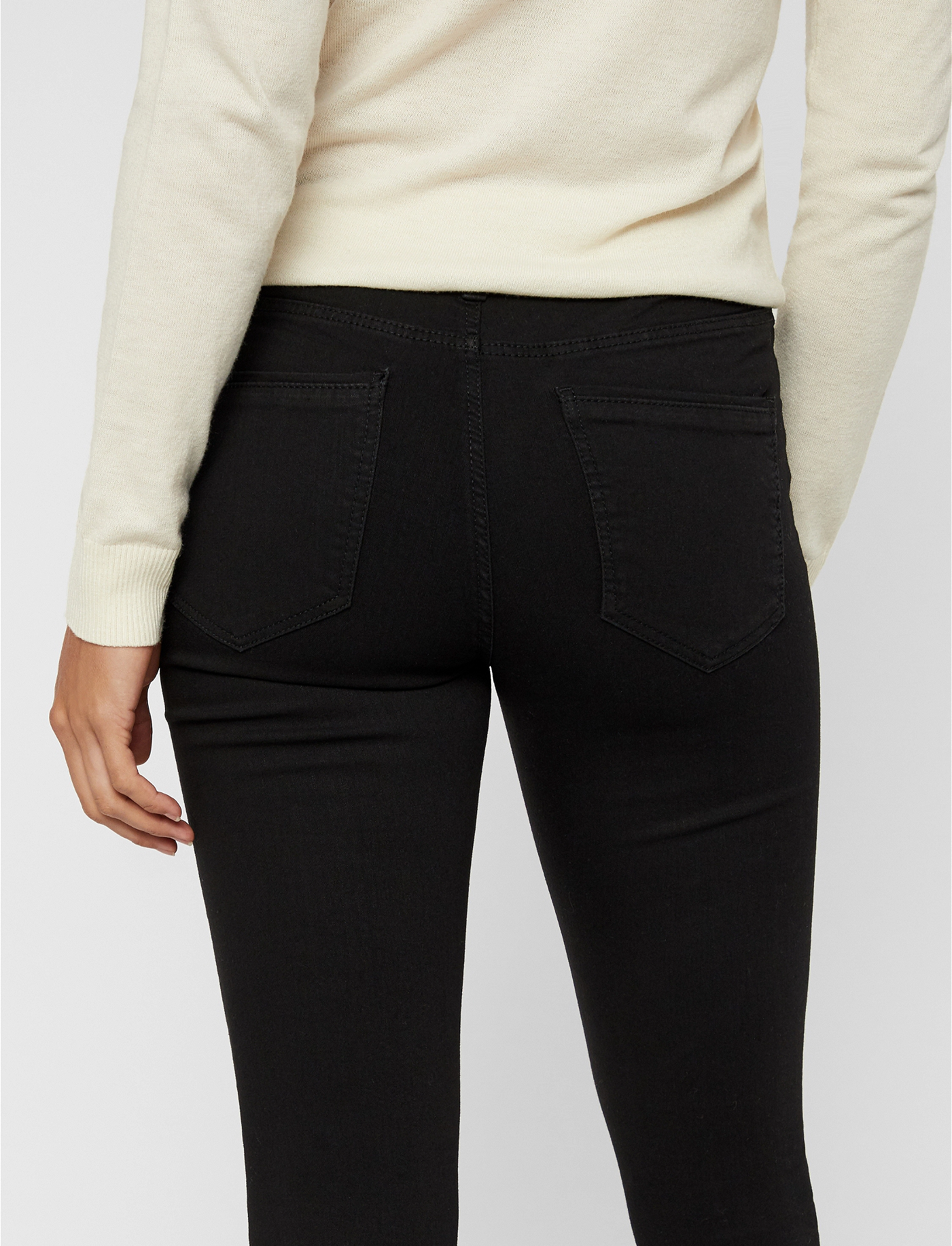 Vero Moda - VMTANYA MR S PIPING JEANS VI120 GA NOOS - dżinsy skinny fit - black - 4