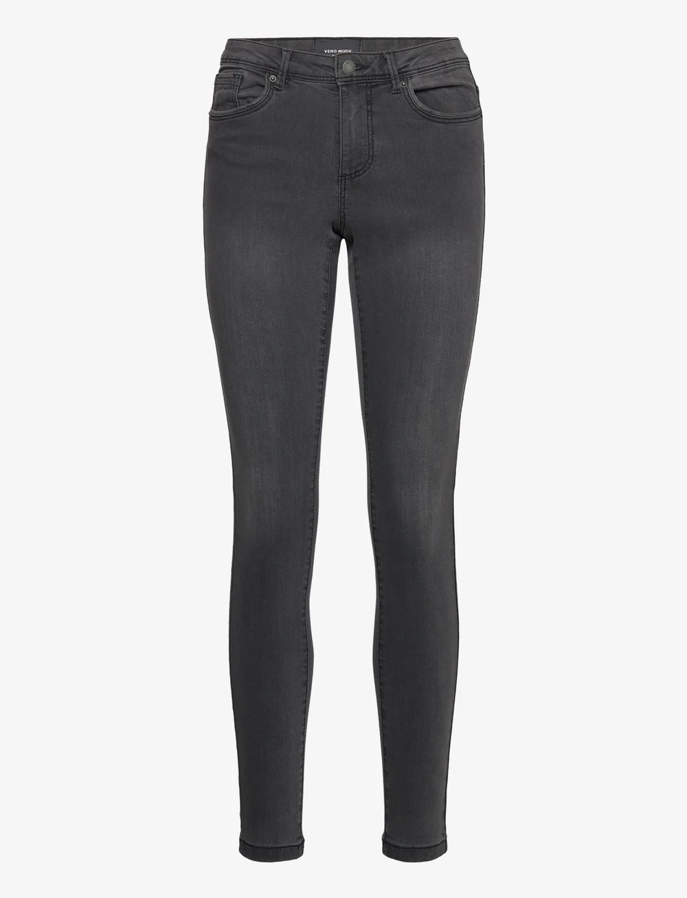 Vero Moda - VMTANYA MR S PIPING JEANS VI207 GA NOOS - skinny jeans - dark grey denim - 1