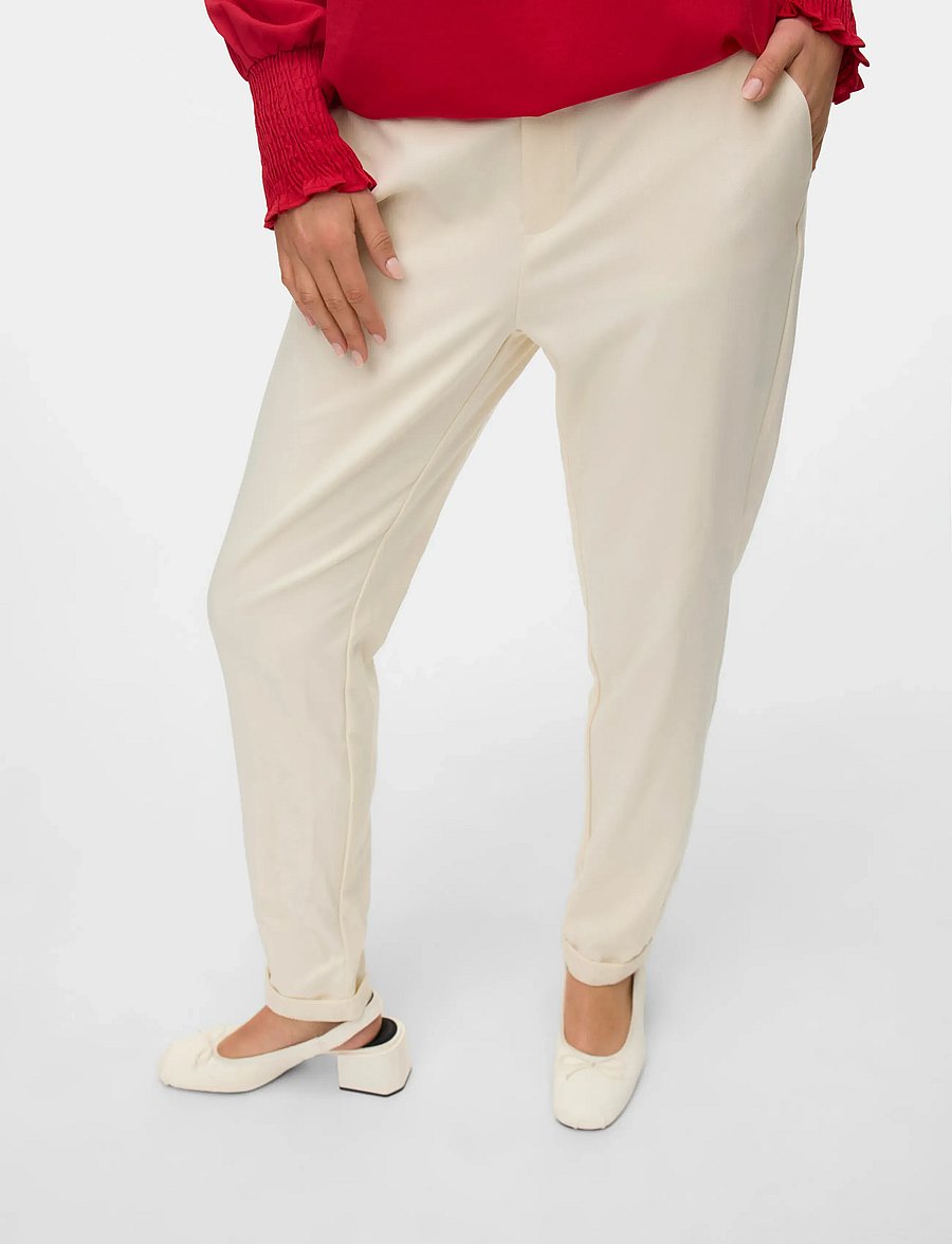 Vero Moda - VMMAYA MW LOOSE SOLID PANT NOOS - slim-fit hosen - birch - 5