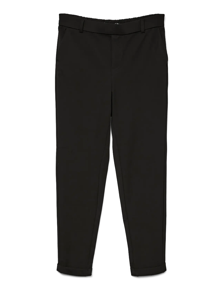 Vero Moda - VMMAYA MW LOOSE SOLID PANT NOOS - slim fit spodnie - black - 1