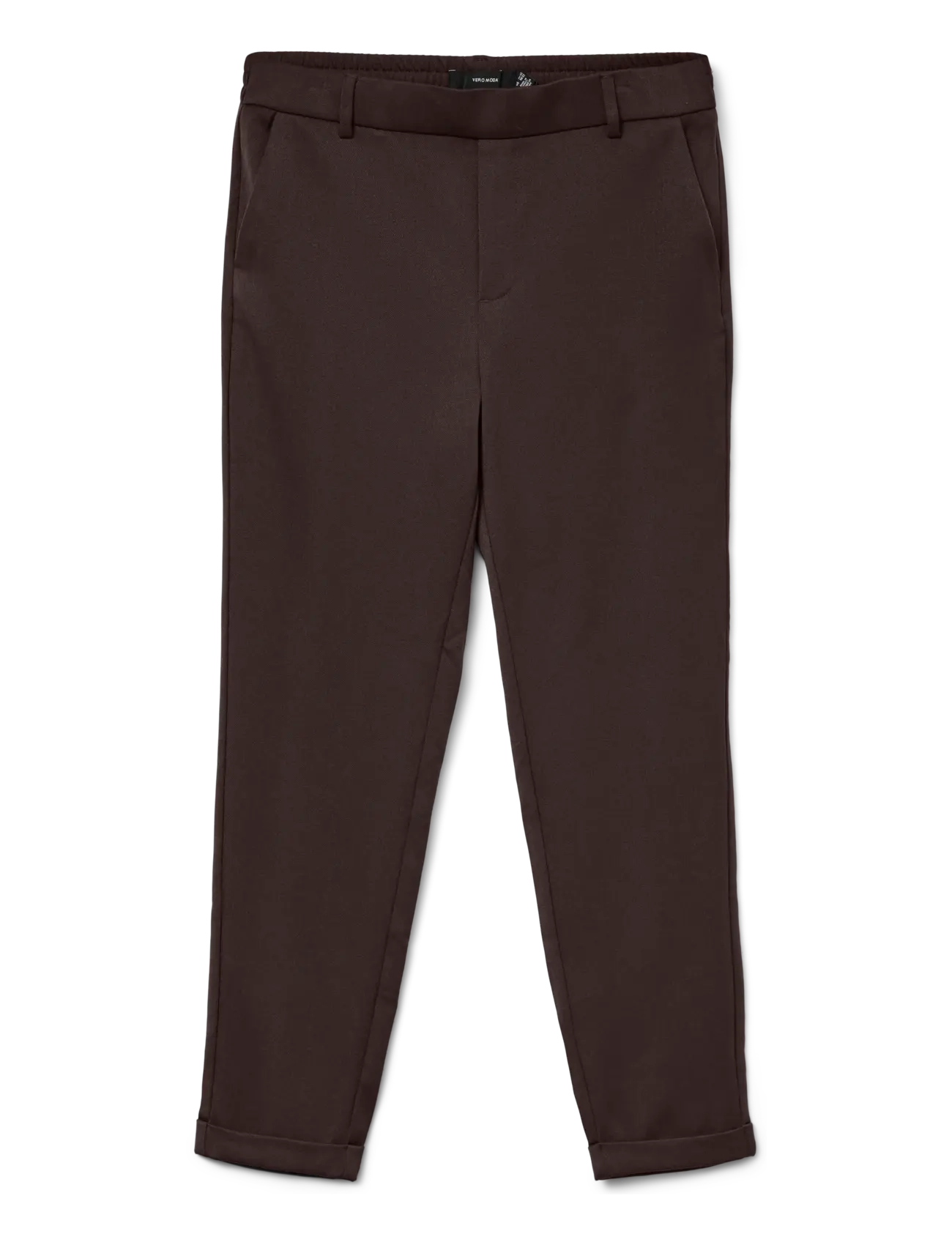 Vero Moda - VMMAYA MW LOOSE SOLID PANT NOOS - slim fit bukser - chocolate torte - 1