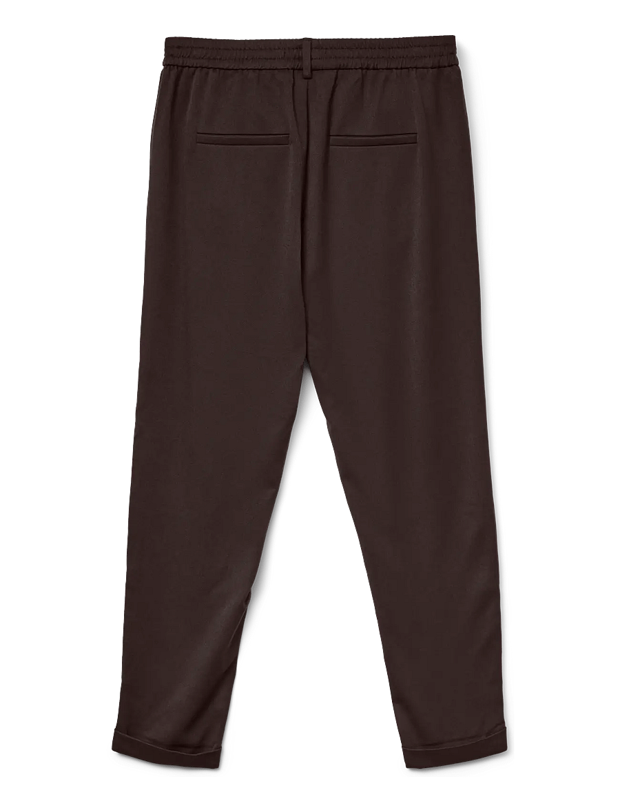 Vero Moda - VMMAYA MW LOOSE SOLID PANT NOOS - slim fit bukser - chocolate torte - 2