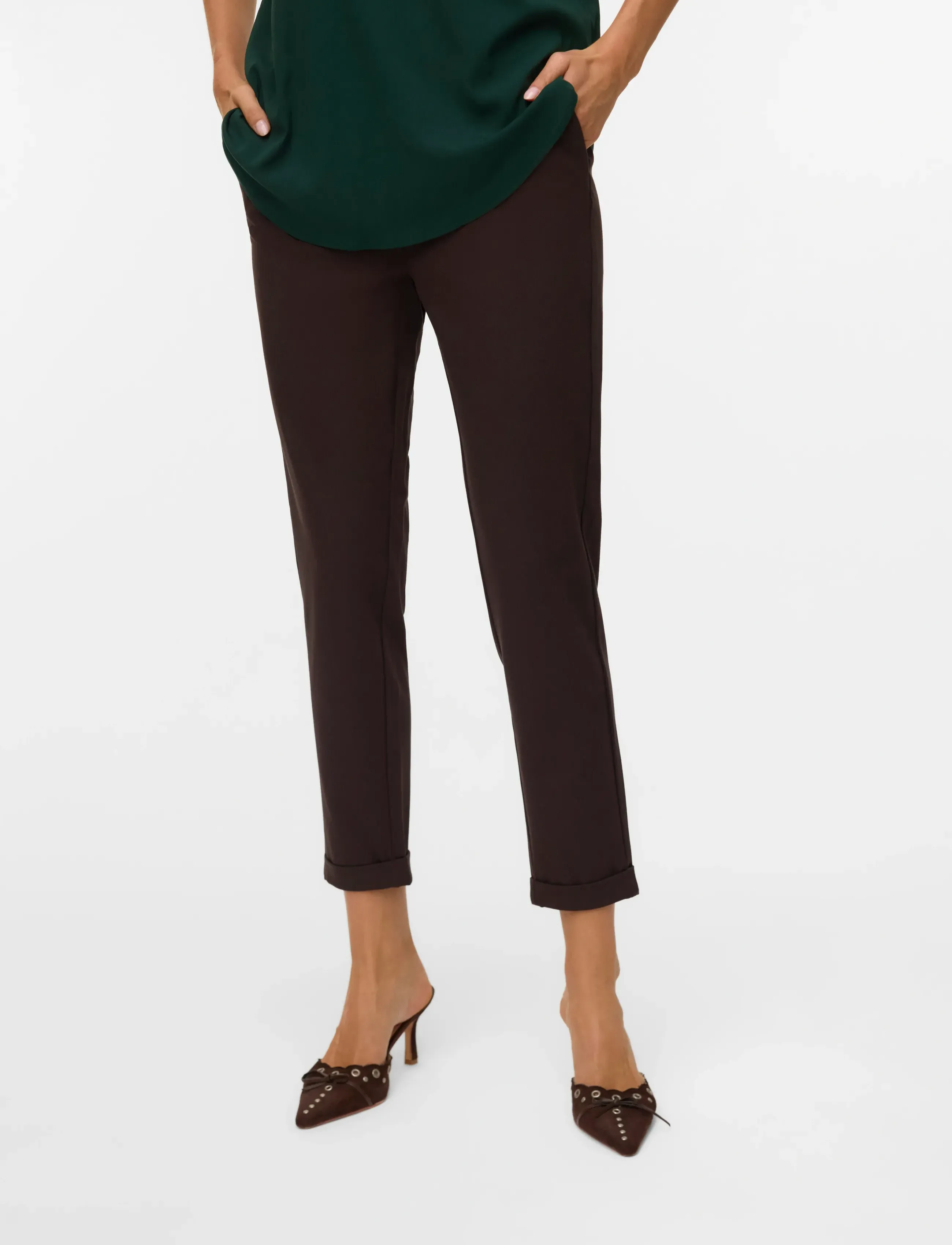 VERO MODA Vmmaya Mw Loose Solid Pant Noos kostymbyxor dam – bild 4