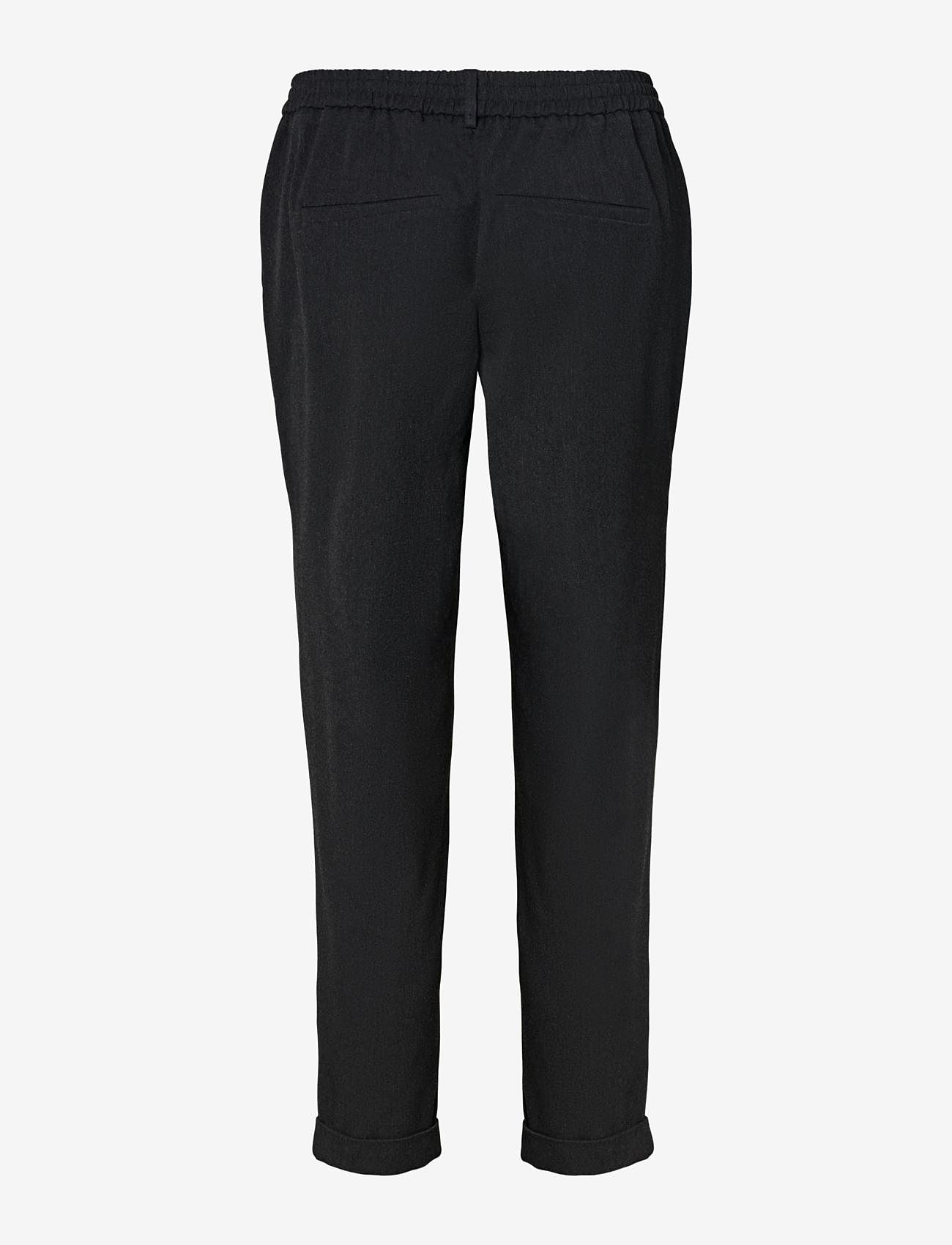 Vero Moda - VMMAYA MW LOOSE SOLID PANT NOOS - slim fit trousers - dark grey melange - 2