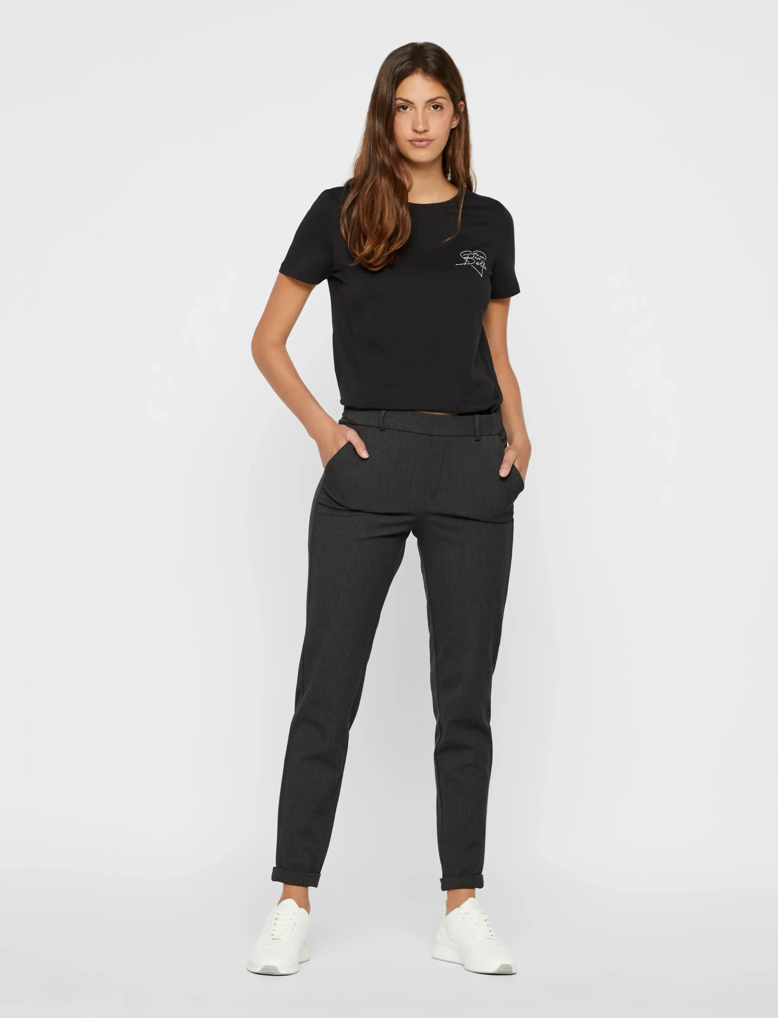 VERO MODA Vmmaya Mw Loose Solid Pant Noos kostymbyxor dam – bild 3
