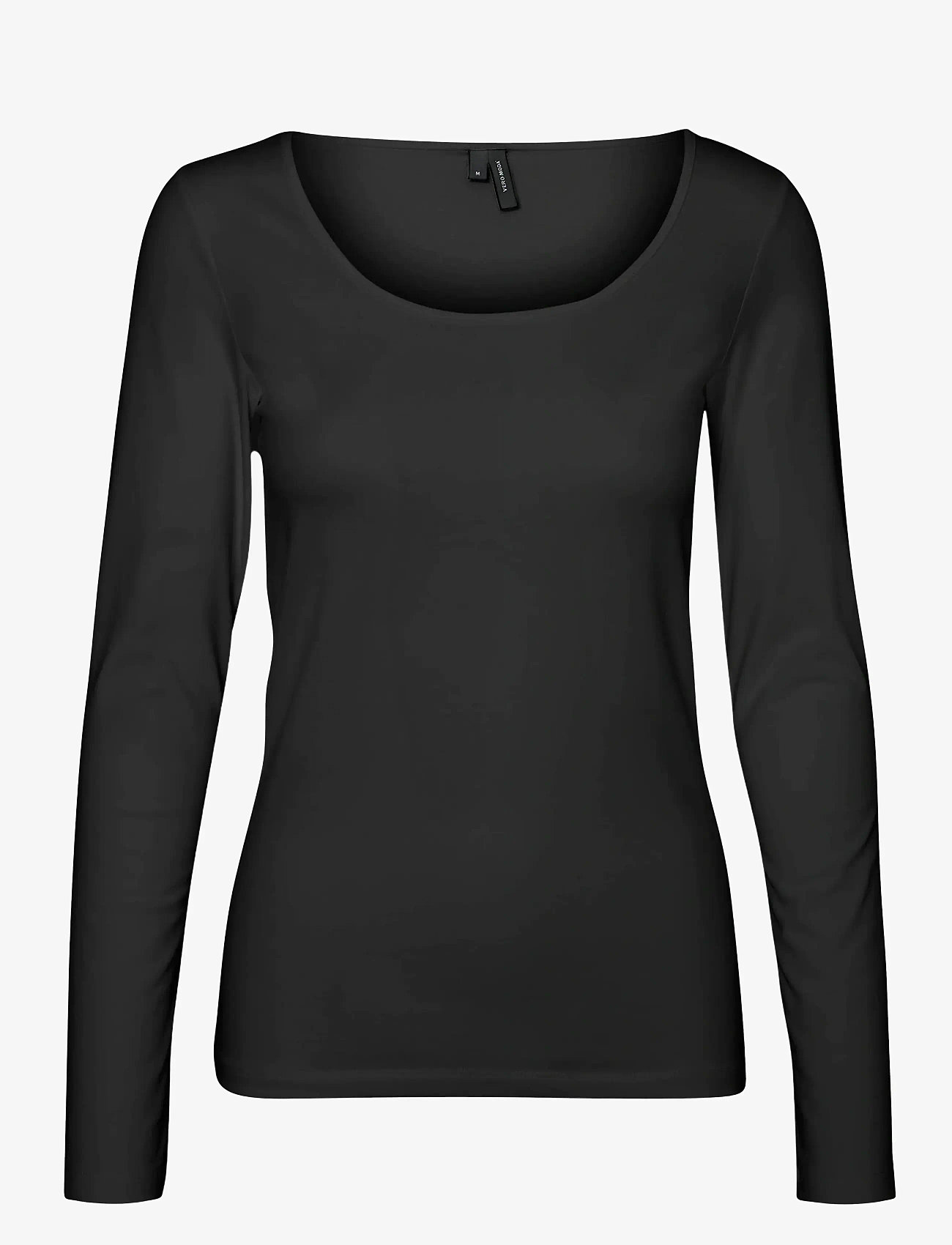 Vero Moda - VMMAXI MY LS SOFT UNECK NOOS - autumn clothing - black - 0