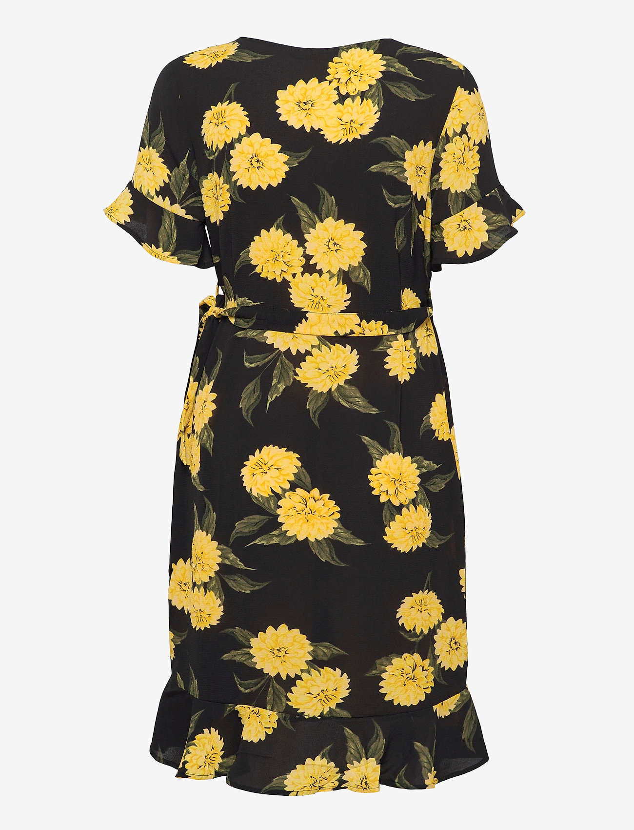 Vero Moda - VMSAGA 2/4 WRAP FRILL DRESS - black - 1