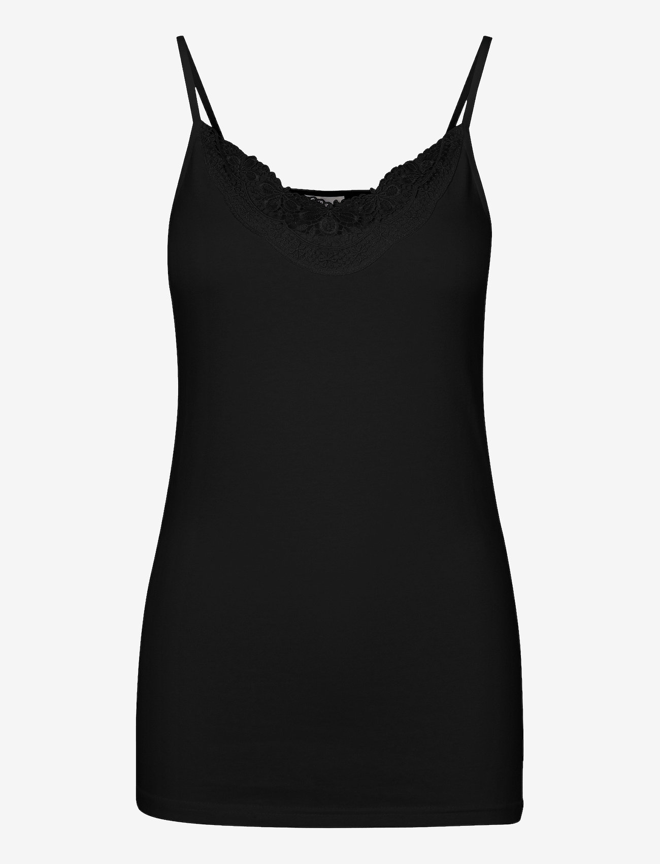 Vero Moda - VMINGE LACE SINGLET JRS NOOS - sleeveless tops - black - 1