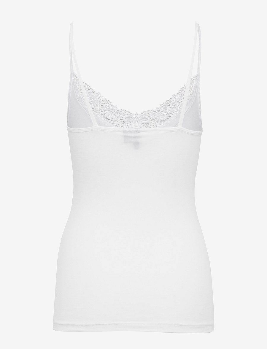 Vero Moda - VMINGE LACE SINGLET JRS NOOS - tanktops - bright white - 2