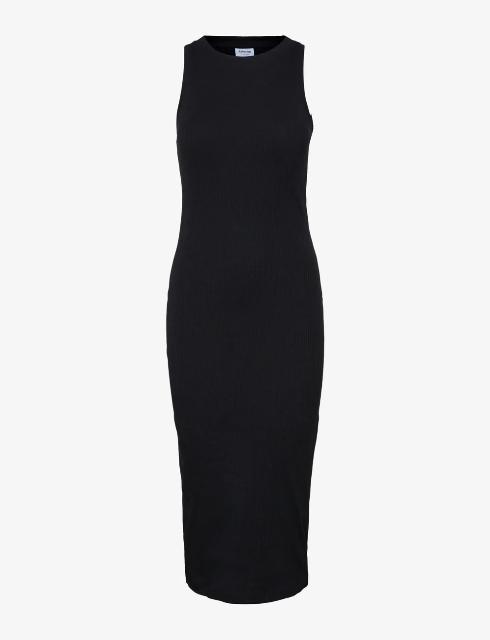 Vero Moda - VMLAVENDER SL O-NECK CALF DRESS VMA NOOS - stramme kjoler - black - 1