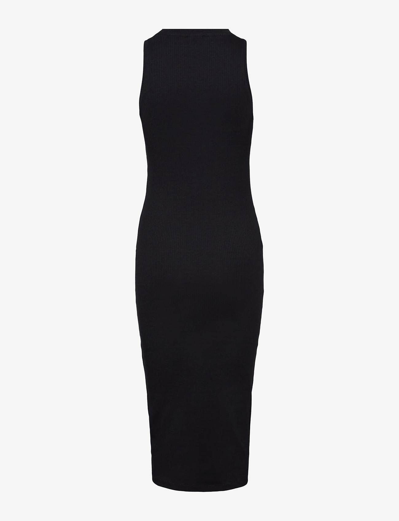 Vero Moda - VMLAVENDER SL O-NECK CALF DRESS VMA NOOS - midi-kleider - black - 1