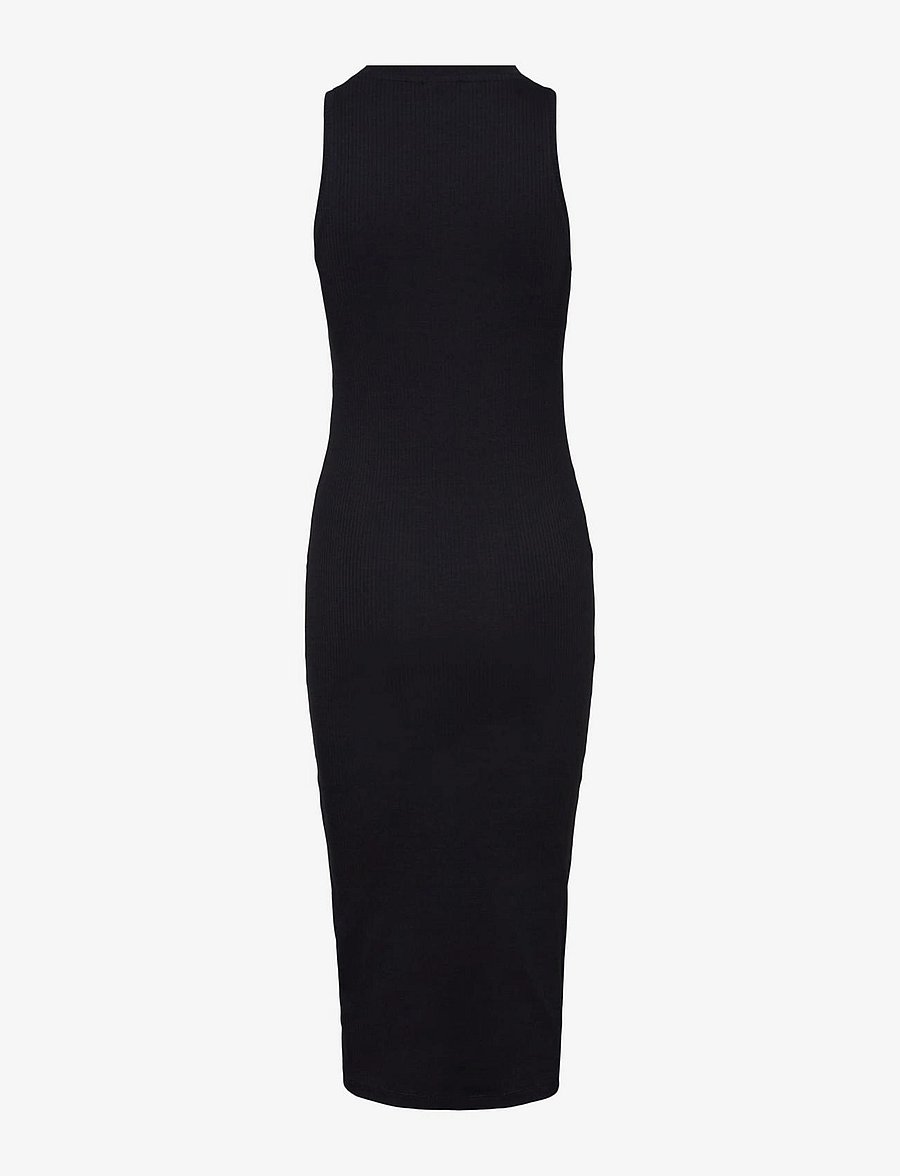 Vero Moda - VMLAVENDER SL O-NECK CALF DRESS VMA NOOS - black - 2
