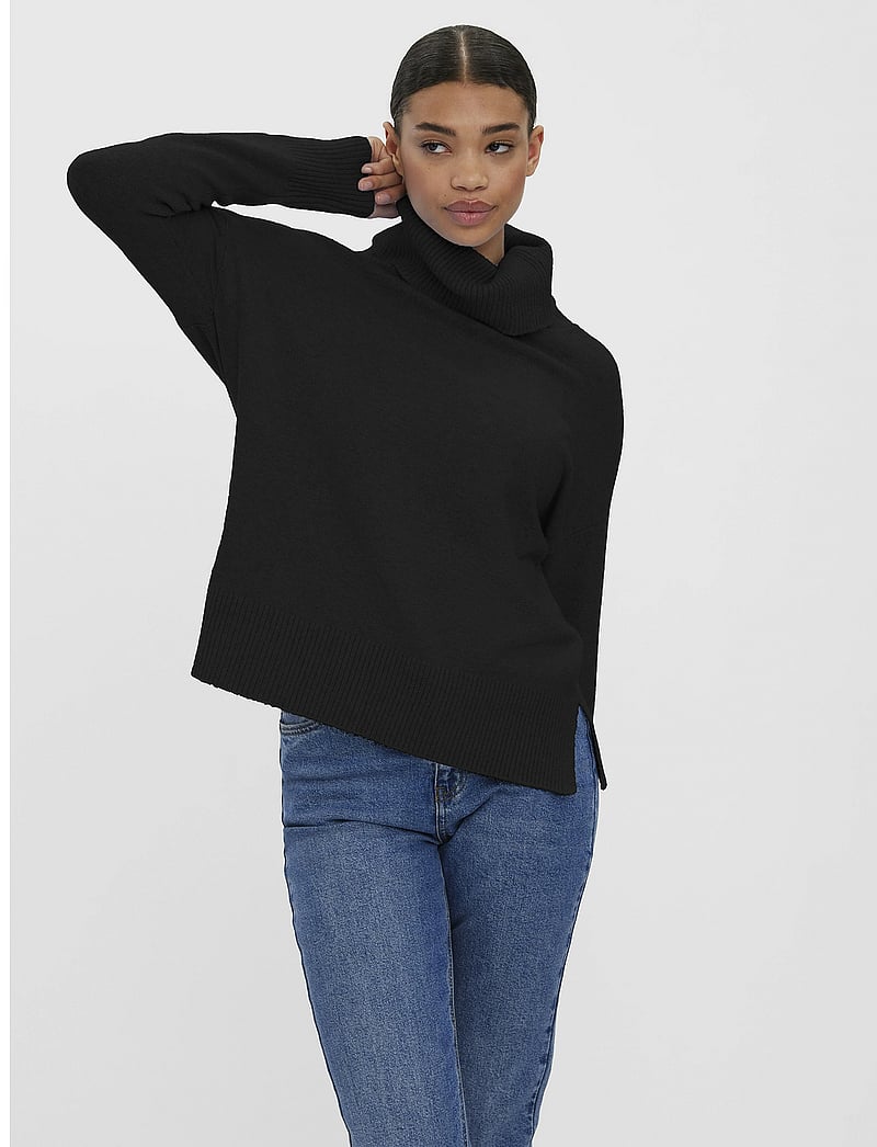 Vero Moda - VMDOFFY LS COWLNECKLOUSEA - black - 0