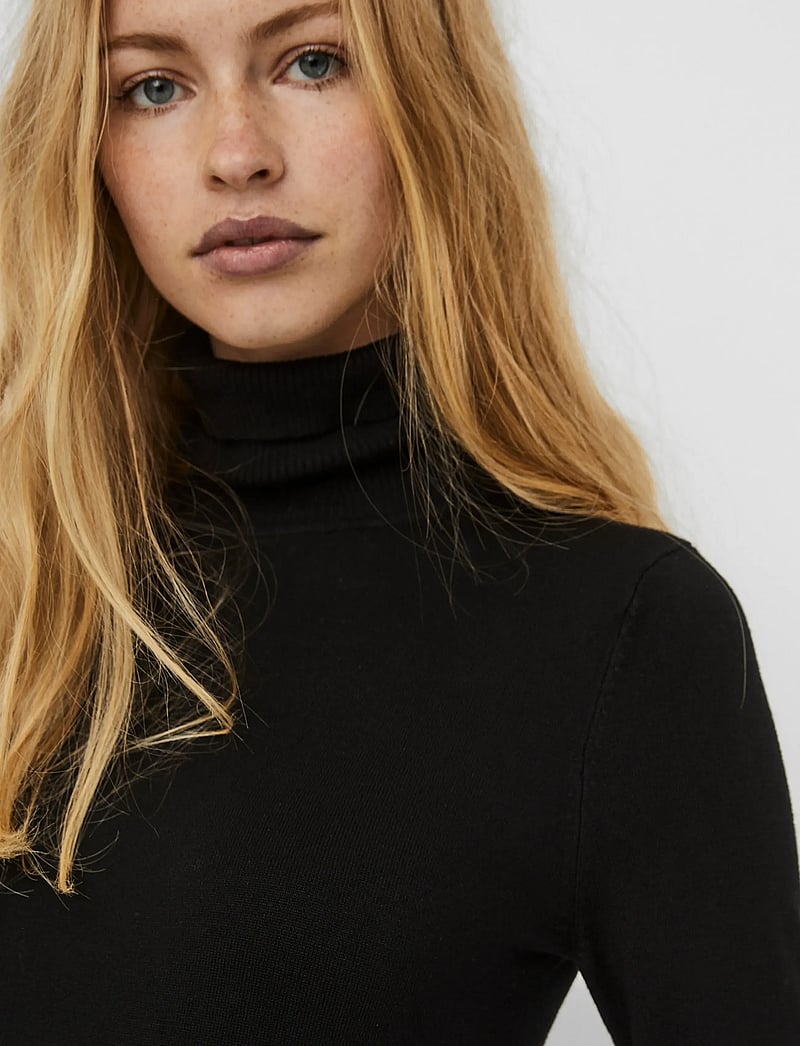 Vero Moda - VMGLORY LS ROLLNECK BLOUSE - kõrge kaelusega kudumid - black - 4