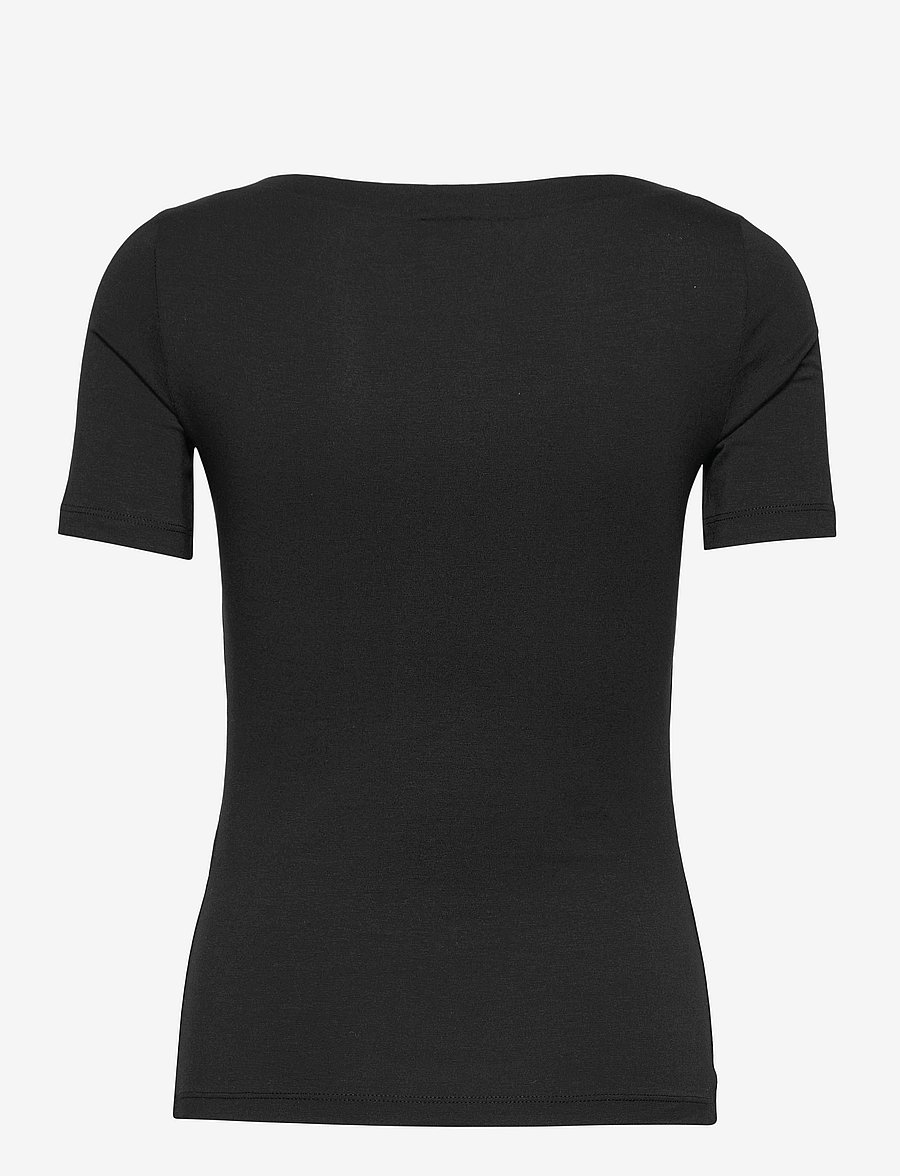 Vero Moda - VMPANDA MODAL S/S TOP NOOS - t-shirts - black - 2