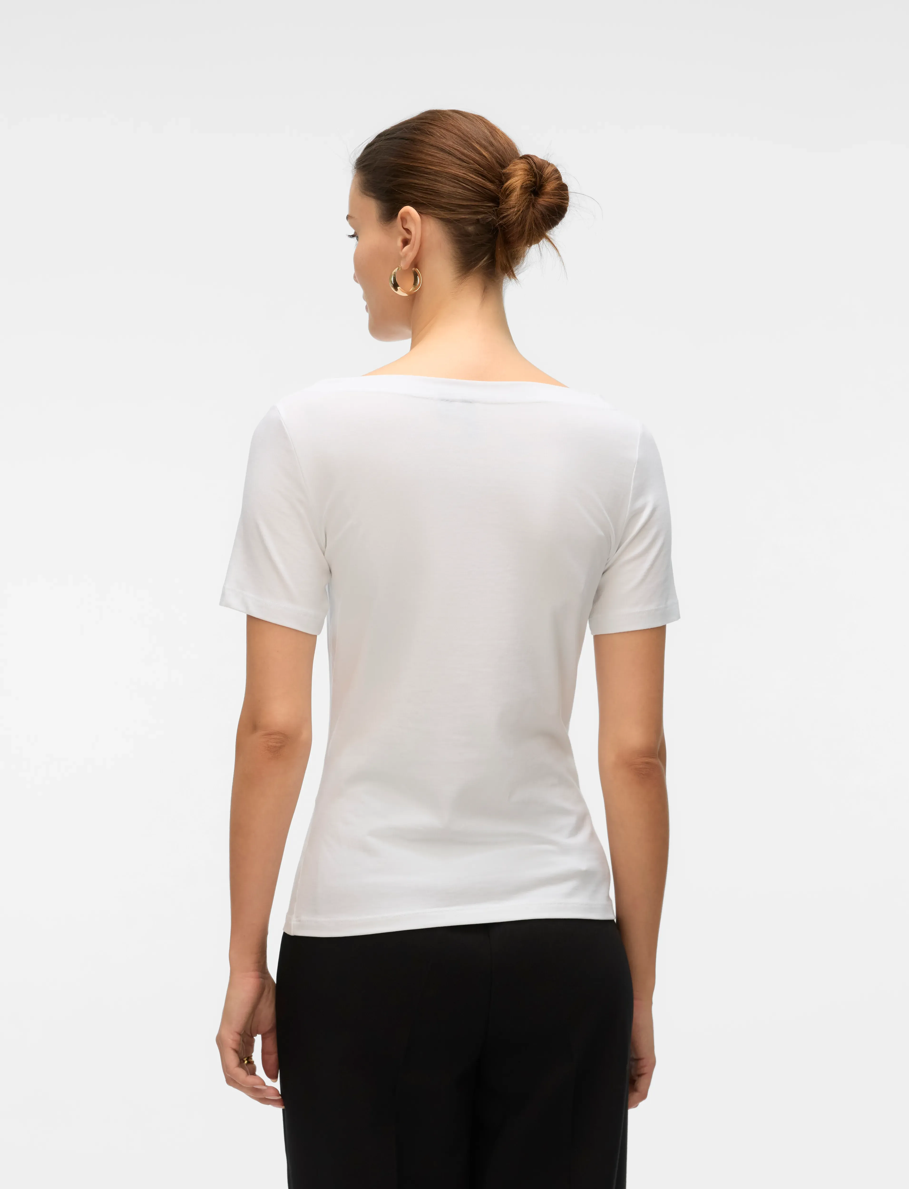 Vero Moda - VMPANDA MODAL S/S TOP NOOS - t-shirts - bright white - 3