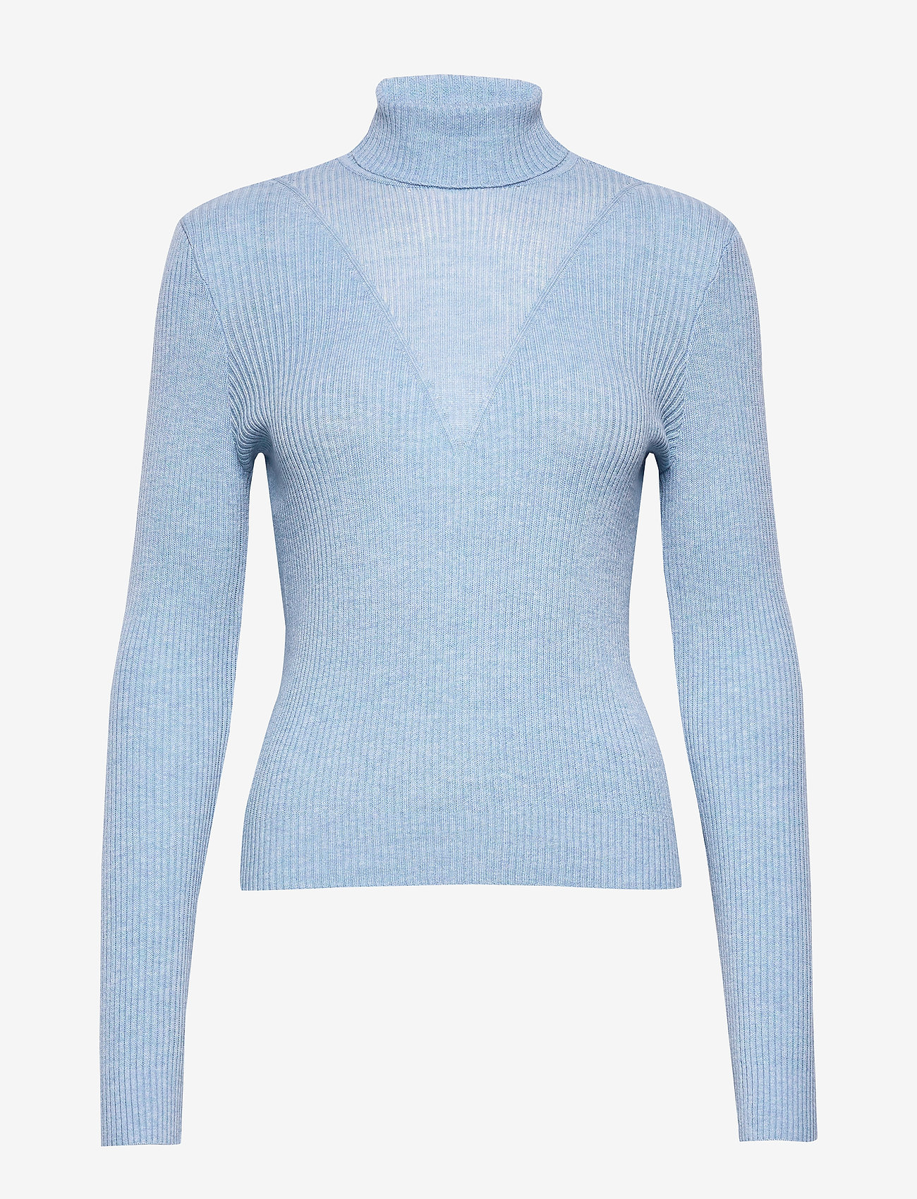 VMCUTIE LS HIGHNECK BLOUSE - PLACID BLUE