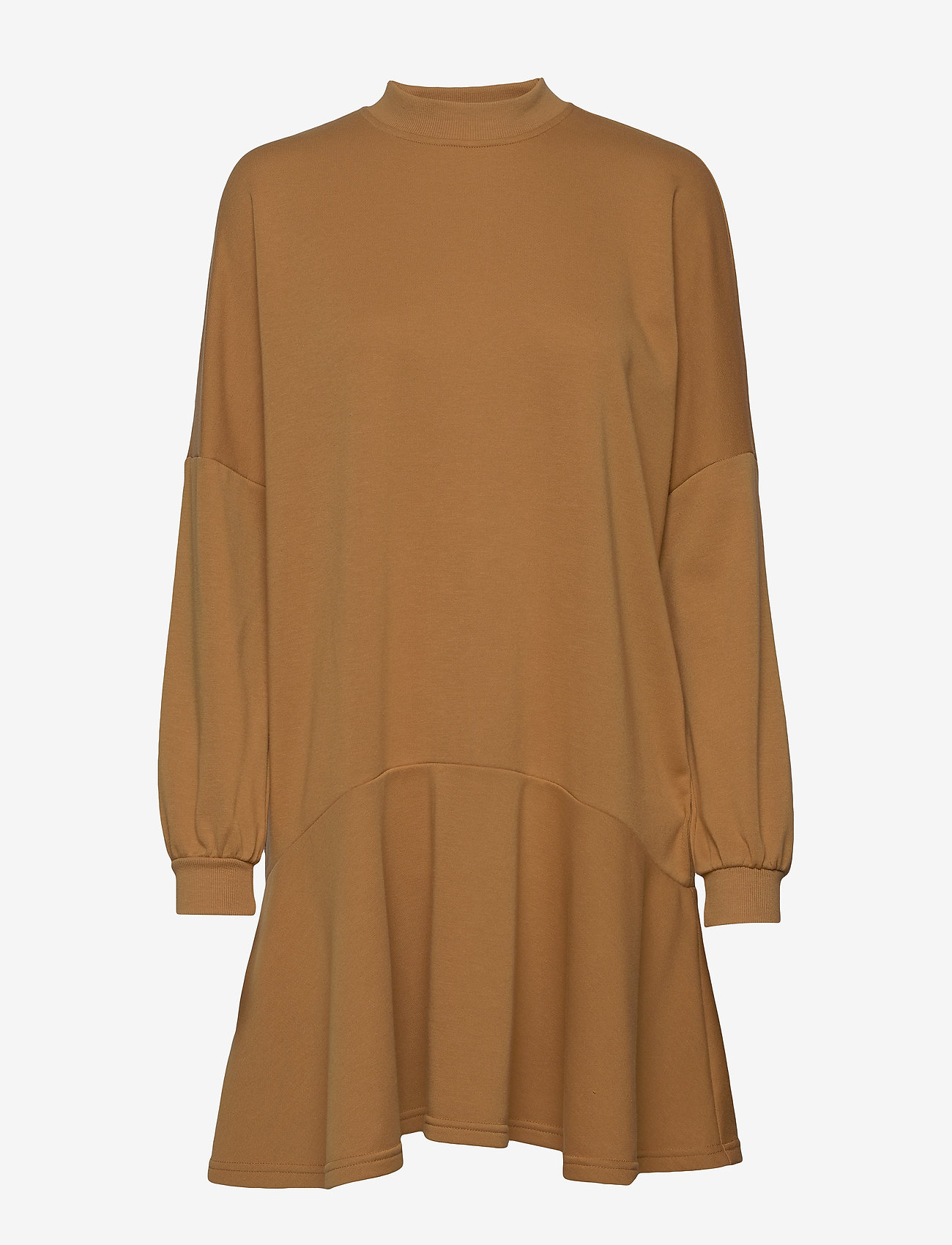 VMZAIDI L/S OVERSIZED SWEAT TUNIC VIP GA - TOBACCO BROWN
