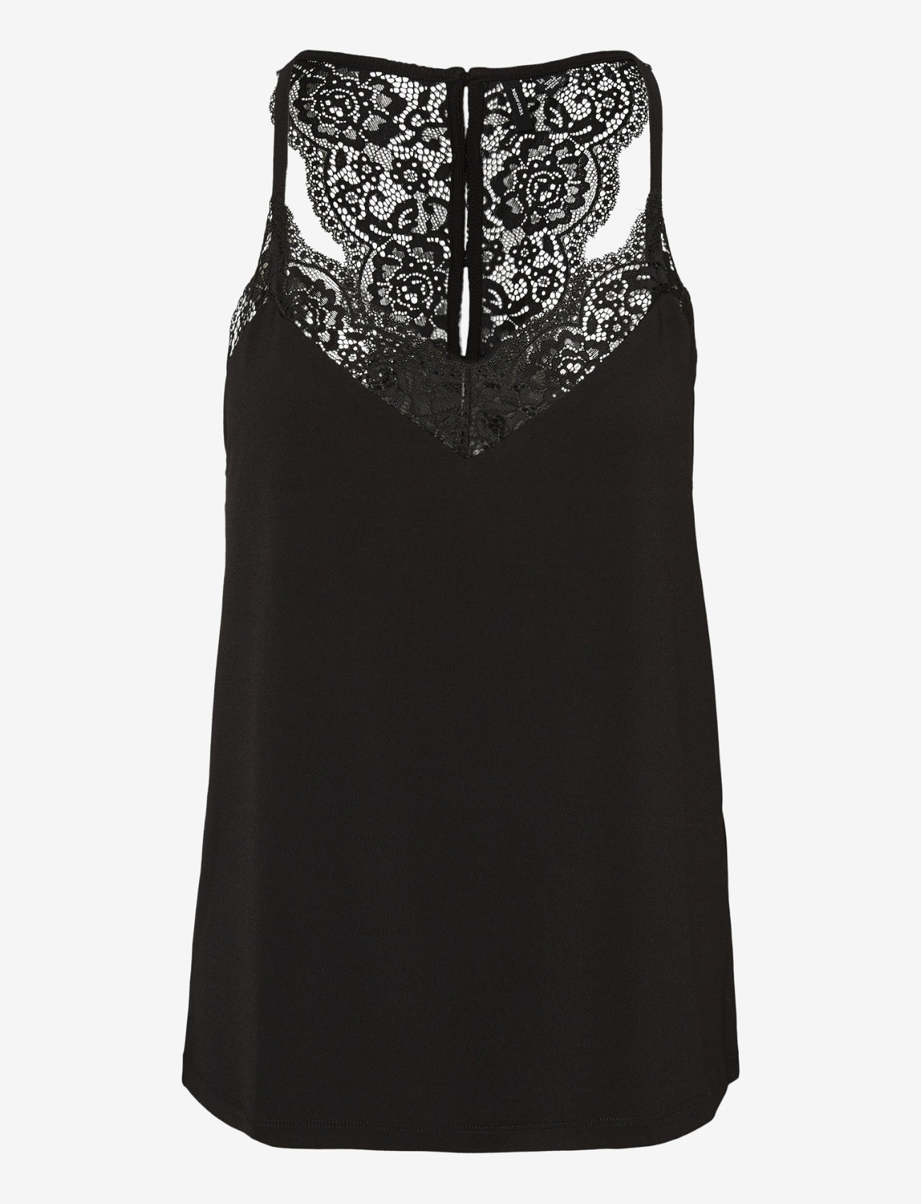 Vero Moda - VMANA S/L LACE TOP GA NOOS - Ärmellose blusen - black - 1