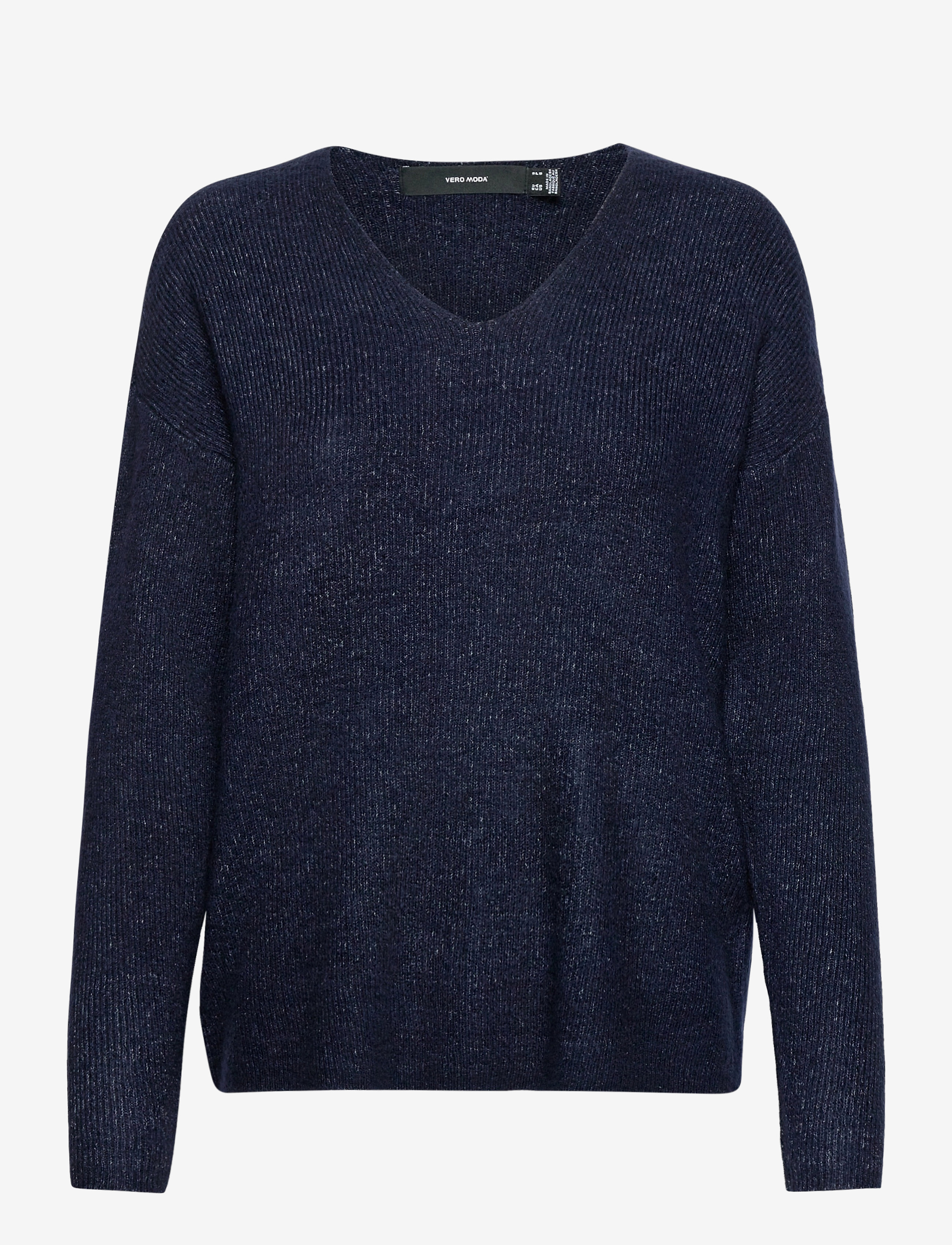 VMCREWLEFILE LS V-NECK BLOUSE NOOS - NAVY BLAZER